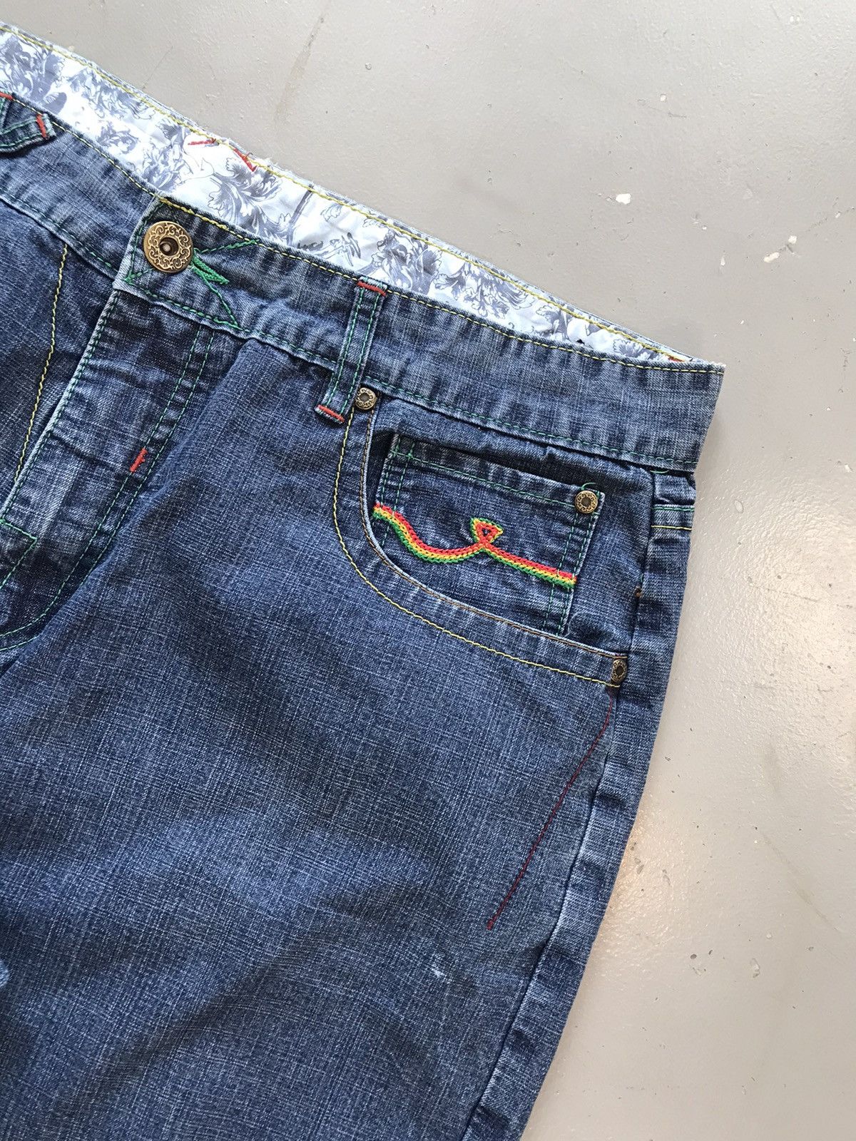 JNCO × Southpole × Vintage Vintage Y2K crazy embroidered denim Size US 38 / EU 54 - 6 Thumbnail