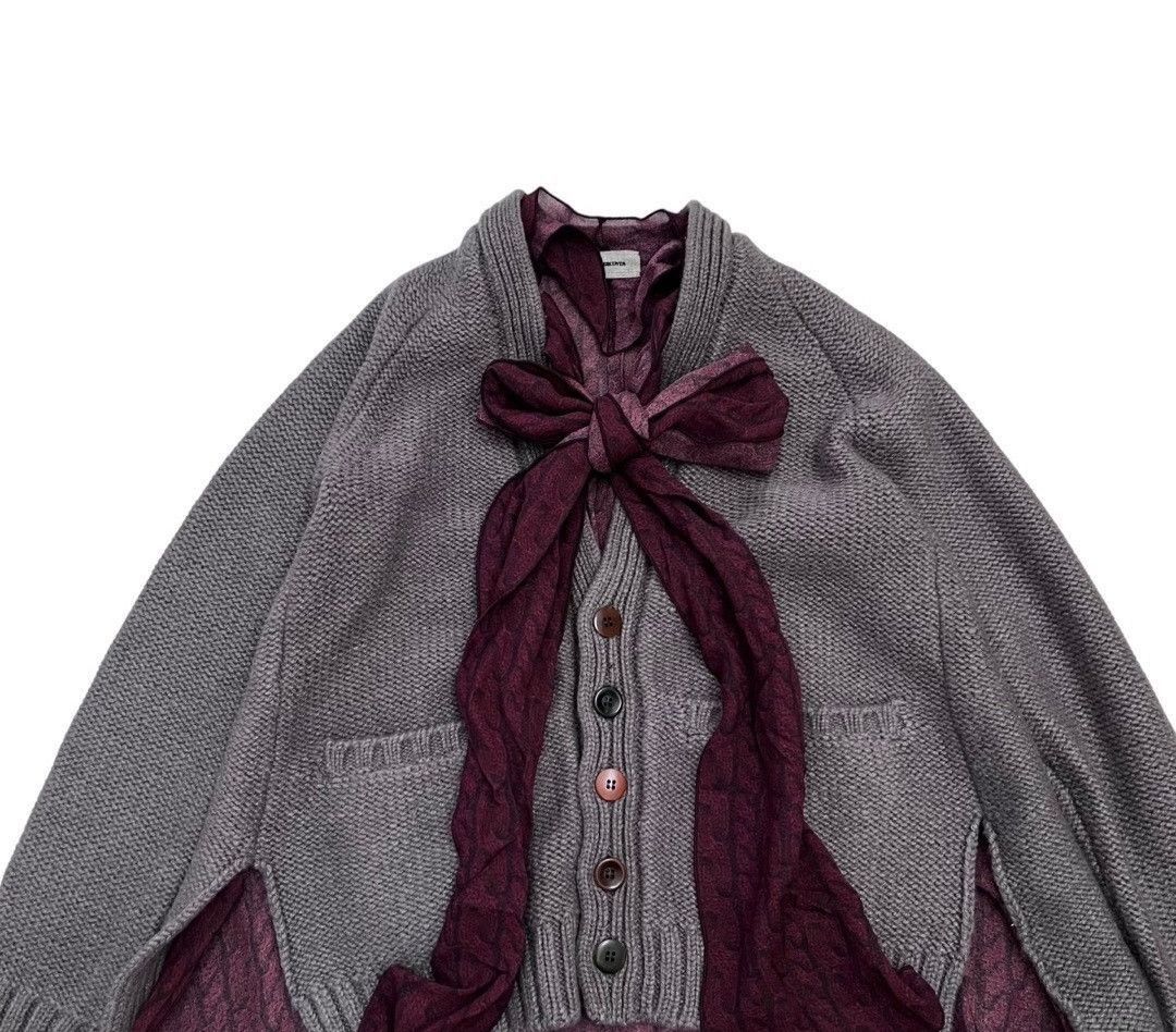 Undercover undercover Heterogeneous Material Tied Knit Cardigan Size US S / EU 44-46 / 1 - 3 Thumbnail