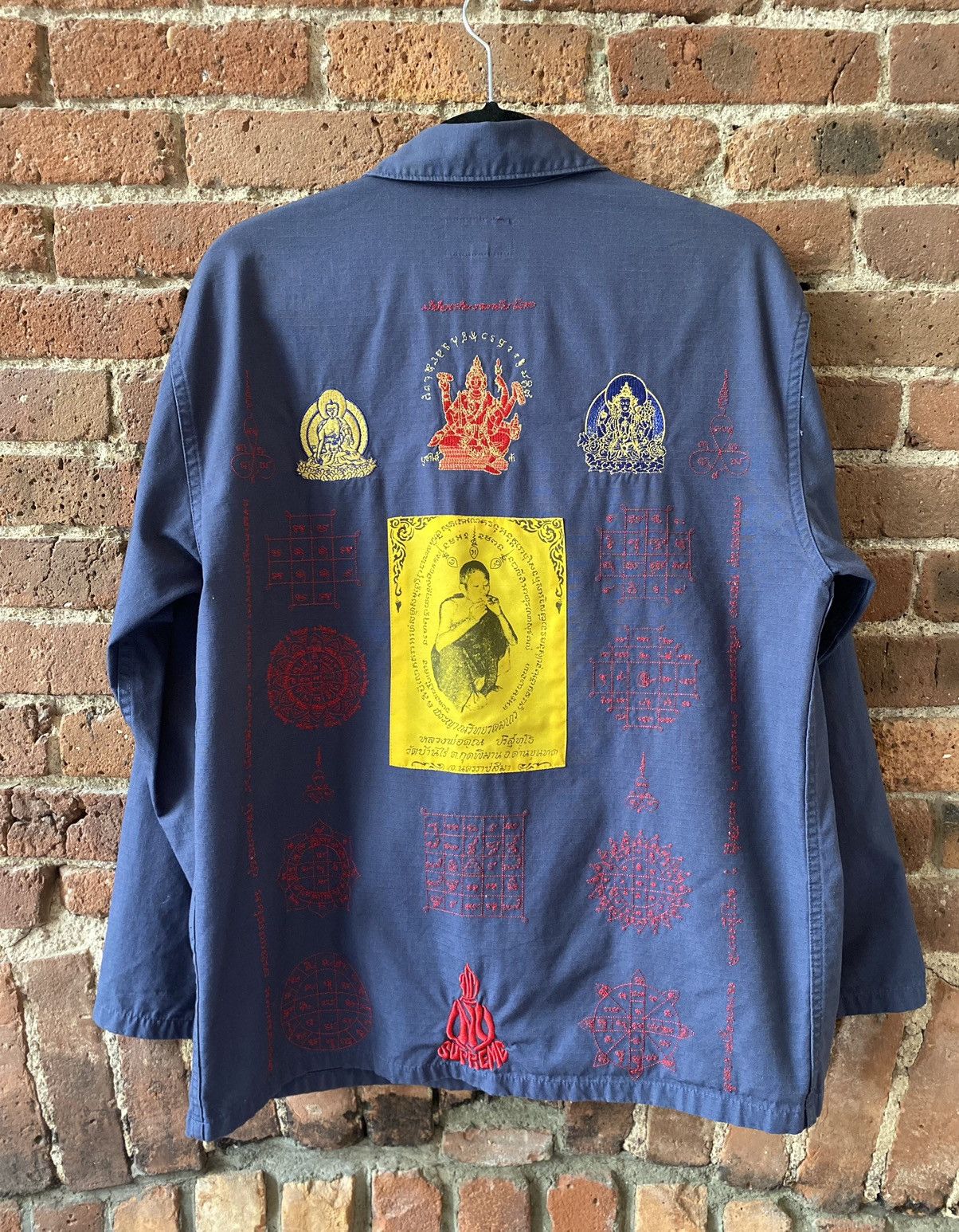 image of Supreme Blessings Ripstop Shirt in Light Navy, Men's (Size Small)