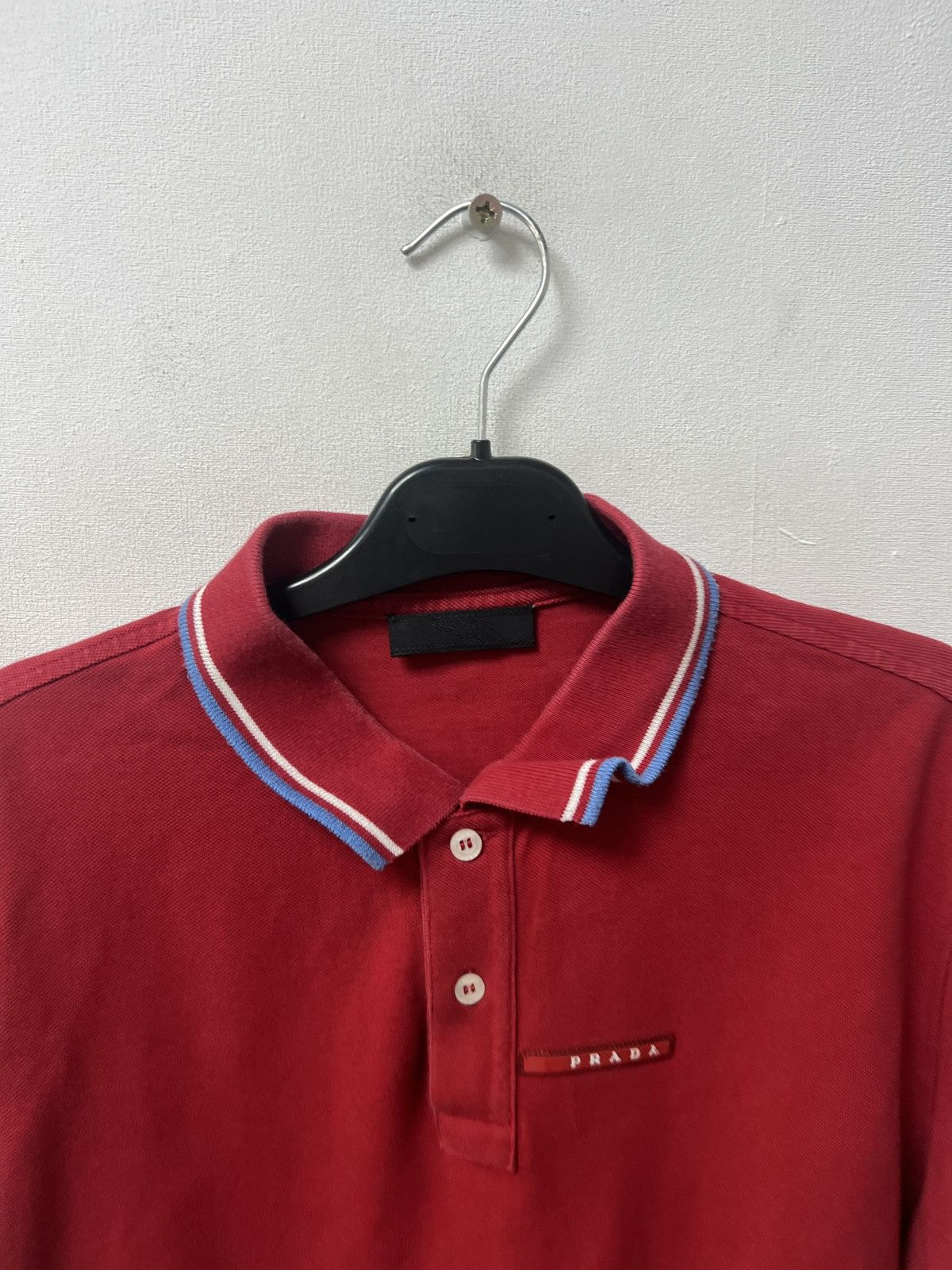 Prada Vintage Prada Polo T-Shirt Red Tab Size US XL / EU 56 / 4 - 7 Thumbnail