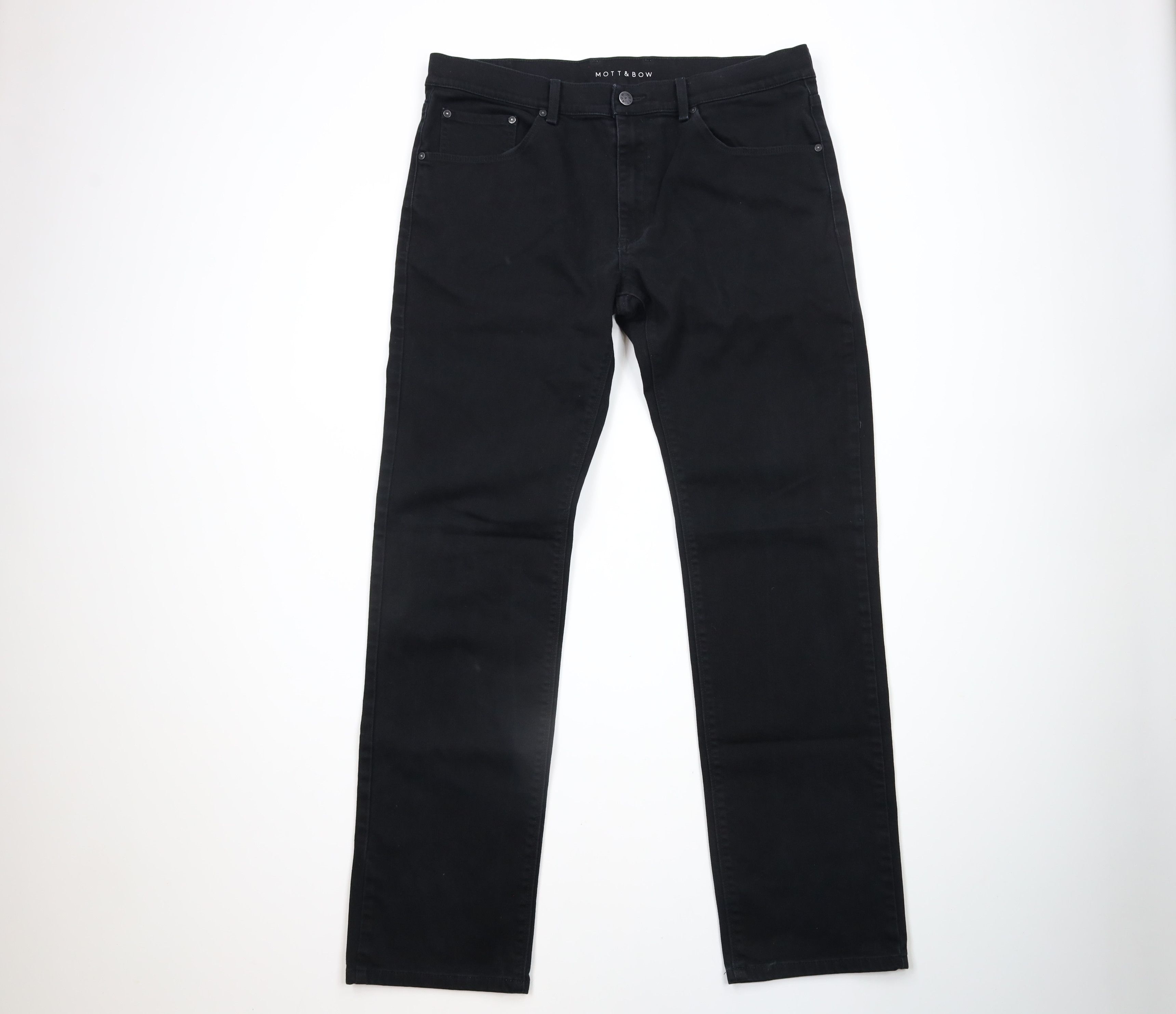 Mott & Bow × Vintage Mott & Bow Mens Stretch Slim Fit Denim Jeans Pants Black Size US 38 / EU 54 - 1 Thumbnail