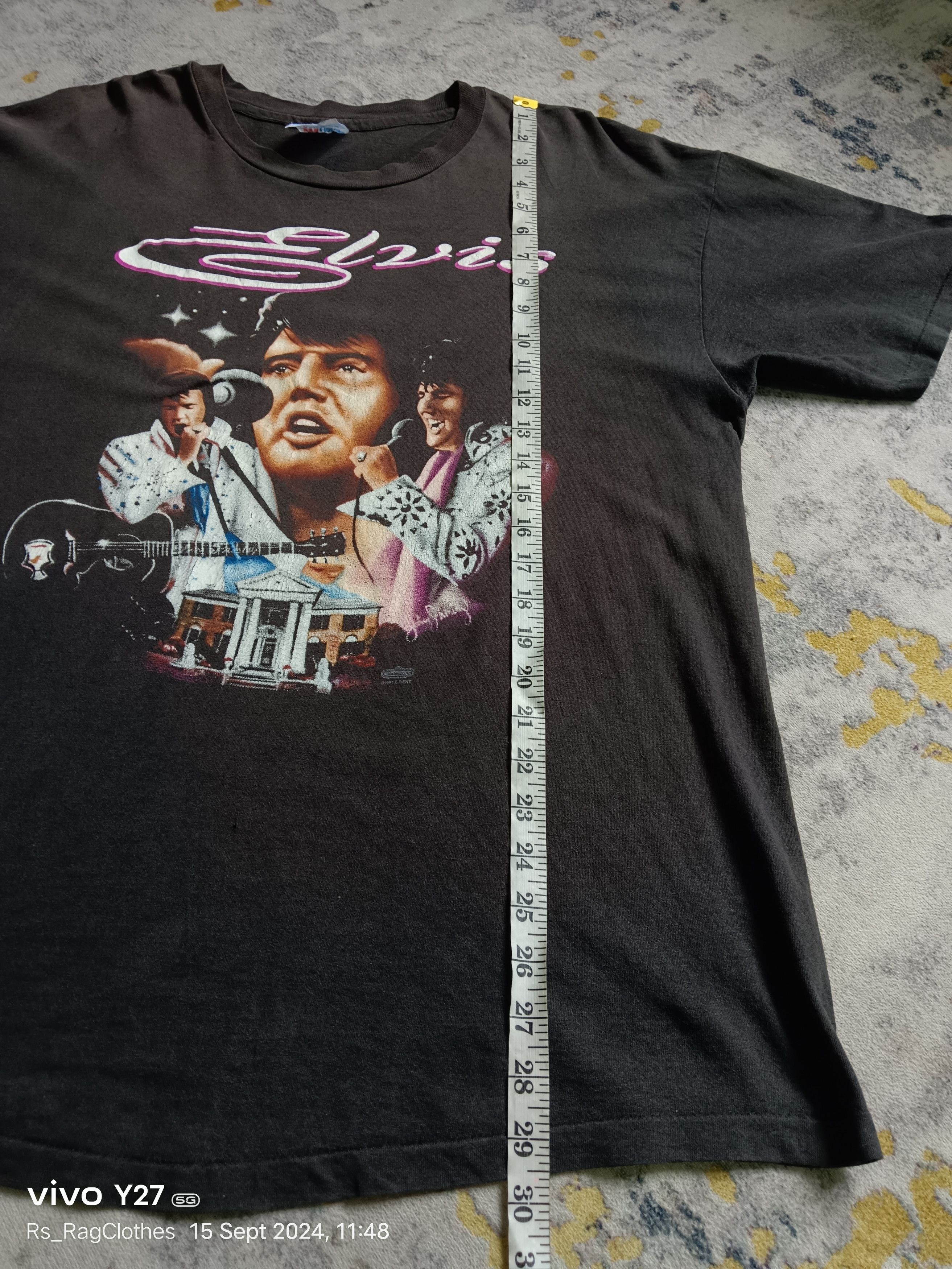 Band Tees × Vintage VINTAGE ELVIS PRESLEY TEE Size US XL / EU 56 / 4 - 8 Thumbnail