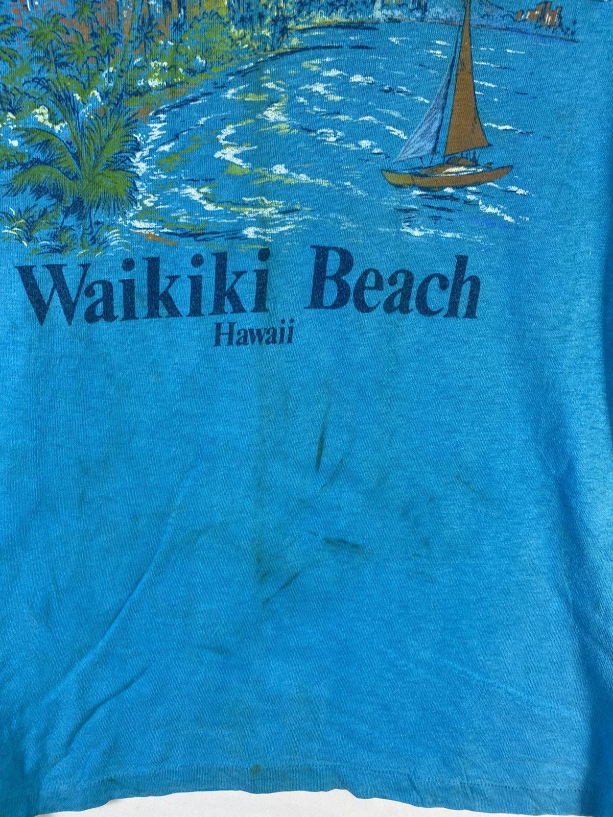 Hanes Vintage HANES waikiki beach HAWAII TEE Size s Size US S / EU 44-46 / 1 - 9 Thumbnail
