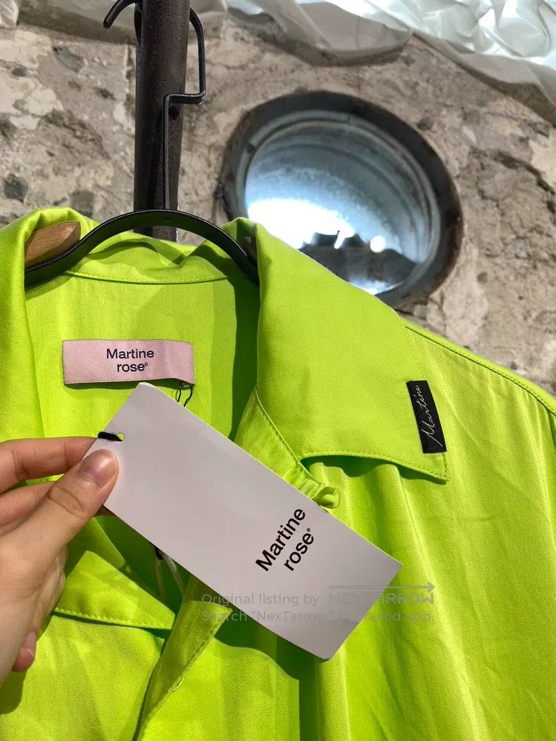 Martine Rose Martine Rose Neon Green Fake Two-Piece Shirt Size US XS / EU 42 / 0 - 8 Thumbnail