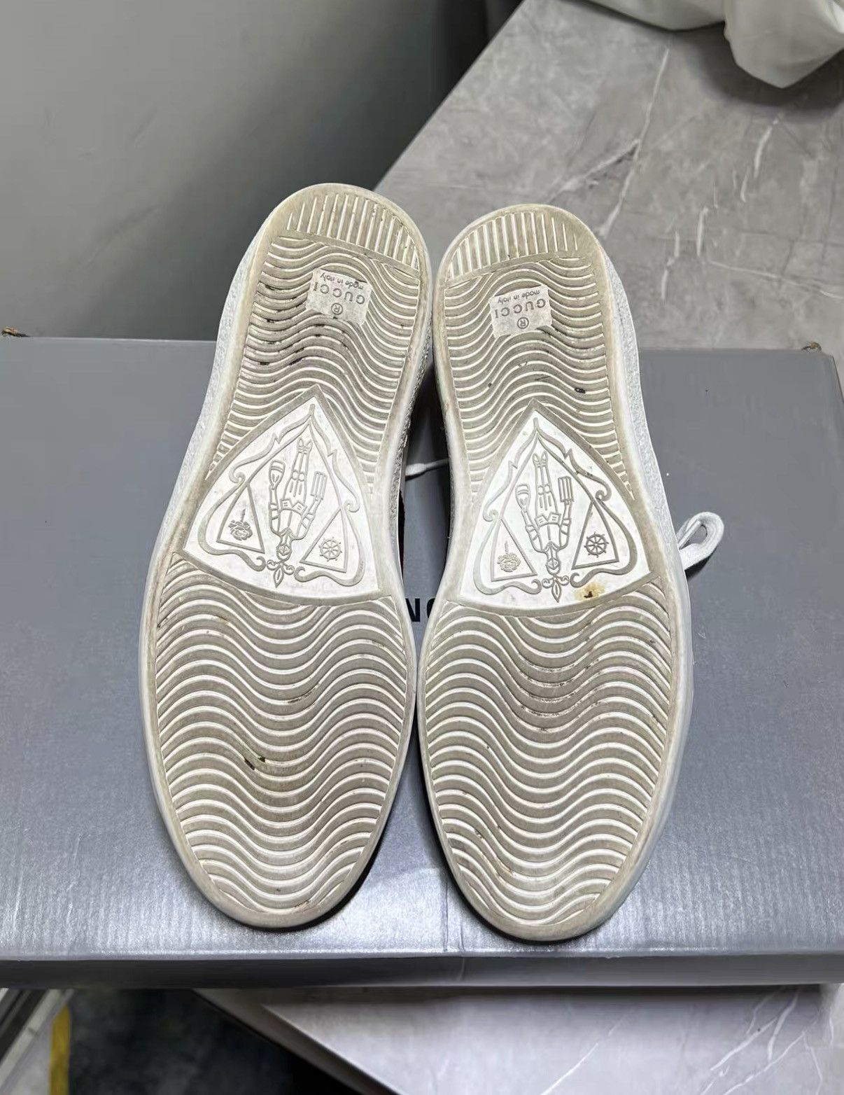 Gucci Gucci Ace White Green Bee Sneakers J42 Size US 8 / EU 41 - 5 Thumbnail