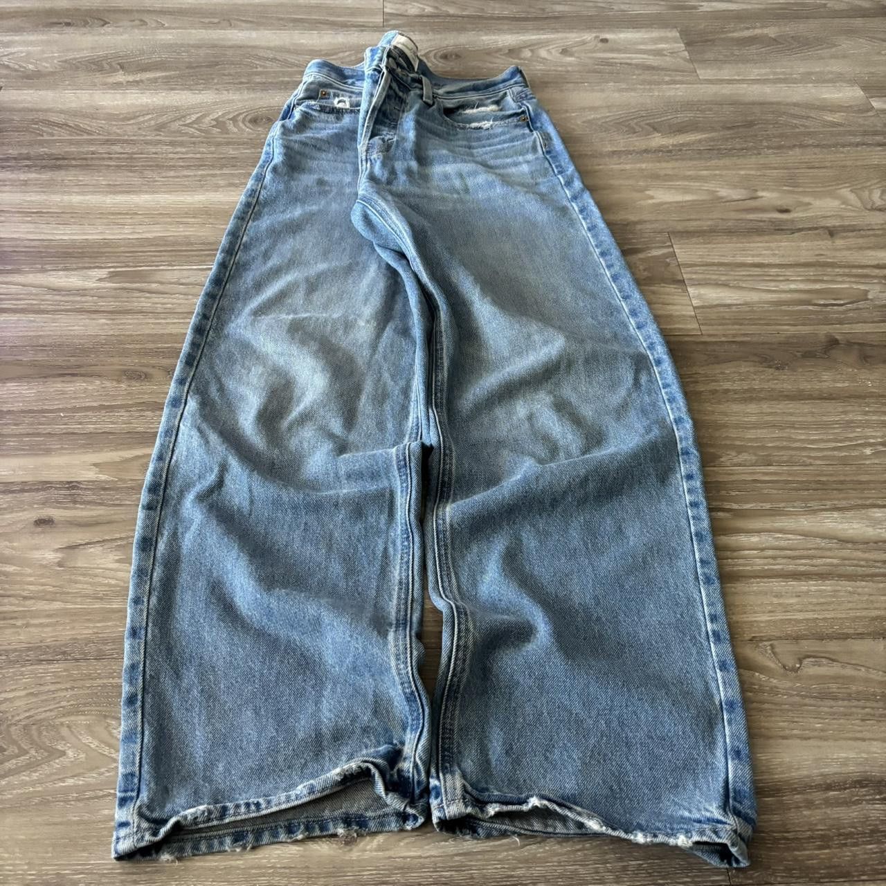 Vintage Crazy Vintage Y2K/2000s Baggy Medium Wash Skater Denim Jeans! 30x32 Size US 30 / EU 46 - 3 Thumbnail