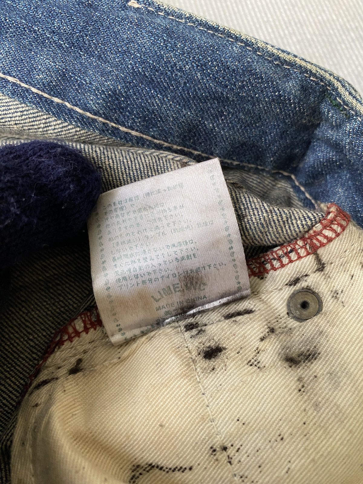 Japanese Brand Lime Inc Japan Usn Marine Patchwork Distressed Design Denim Size US 30 / EU 46 - 23 Thumbnail