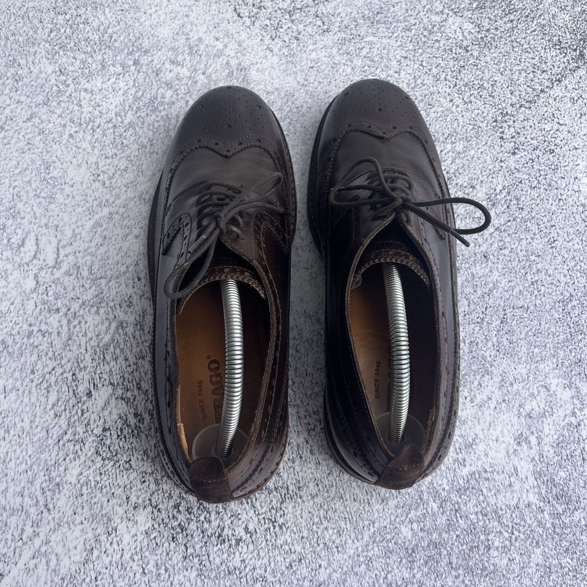 Leather × Sebago SEBAGO brown detailed leather brogue derby shoes Size US 13 / EU 46 - 5 Thumbnail