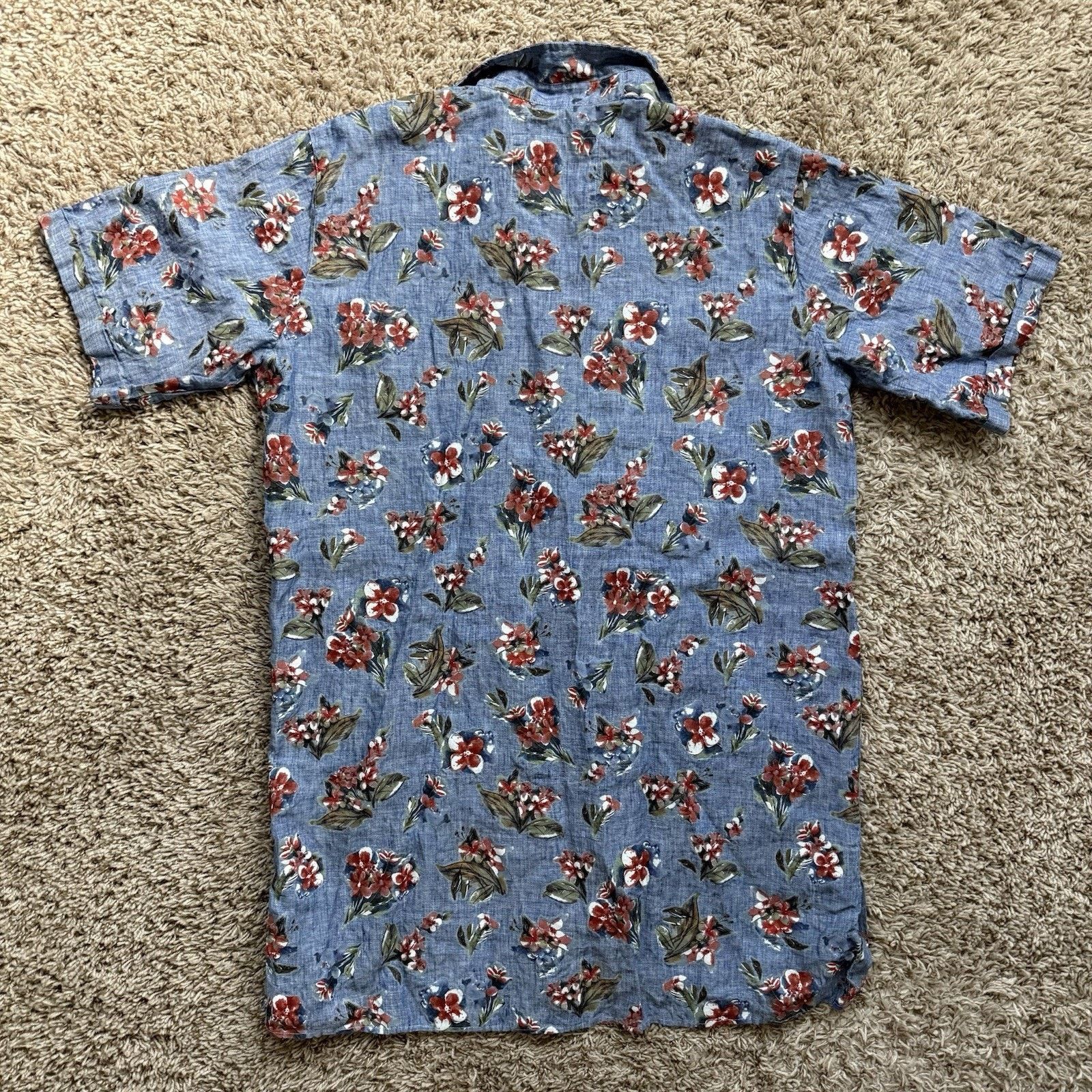 Frank & Eileen Frank & Eileen Linen Rosie Dress Floral Button Down Shirt Size XS / US 0-2 / IT 36-38 - 2 Thumbnail