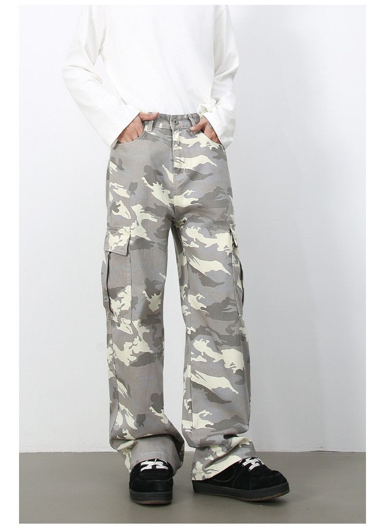 Japanese Brand × Jean American retro street pocket camouflage cargo jeans Size US 32 / EU 48 - 1 Thumbnail