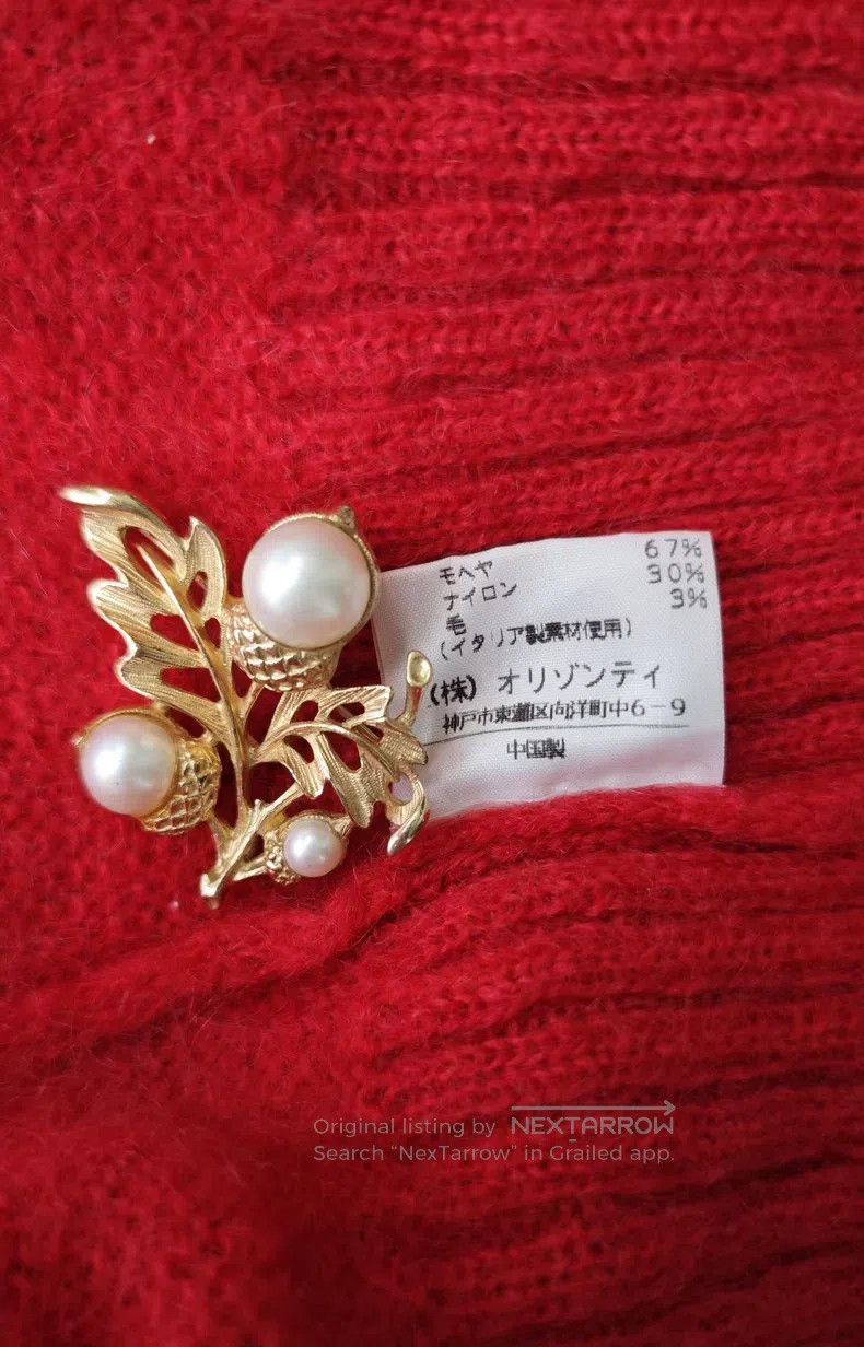 Vivienne Westwood Vivienne Westwood Red Knit Sweater with Front Buttons Size M / US 6-8 / IT 42-44 - 9 Thumbnail