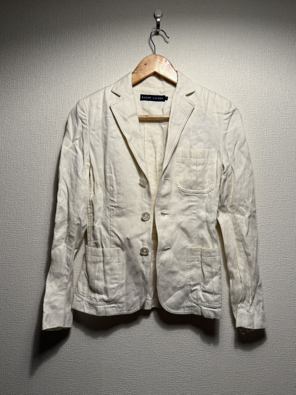 Ralph Lauren Ralph Lauren LINEN BLAZER JACKET Size S / US 4 / IT 40 - 6 Thumbnail