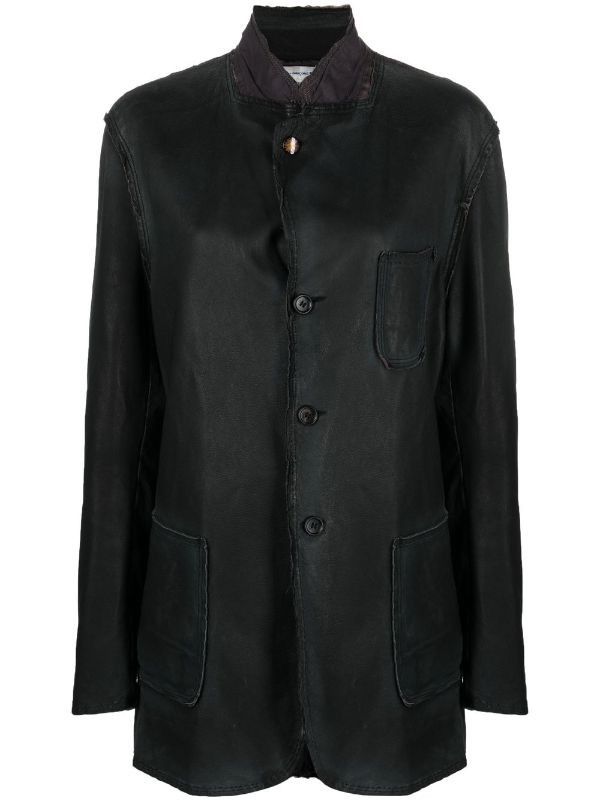 Comme des Garcons AW2010 "Anti Fashionista" Distressed Panelled Leather Jacket Size US L / EU 52-54 / 3 - 4 Thumbnail