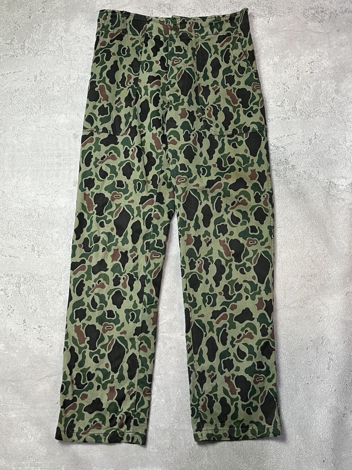 Vintage Vintage 60s Korea army HBT Duck Hunter / Frog skin Size US 30 / EU 46 - 2 Thumbnail