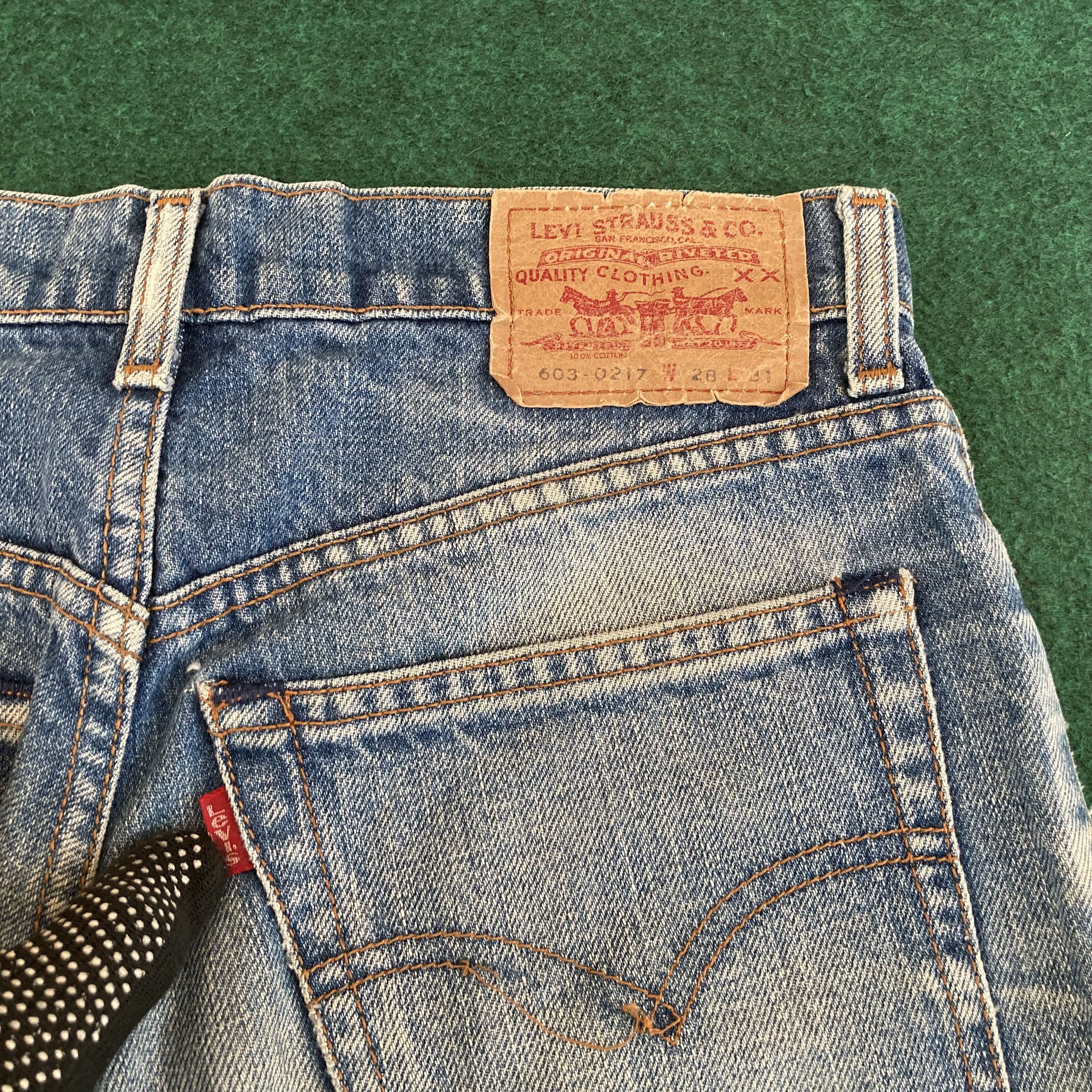 Levi's × Vintage Vtg Levis 603 Short Sz 27 Blue Jorts Jeans Size US 27 - 6 Thumbnail