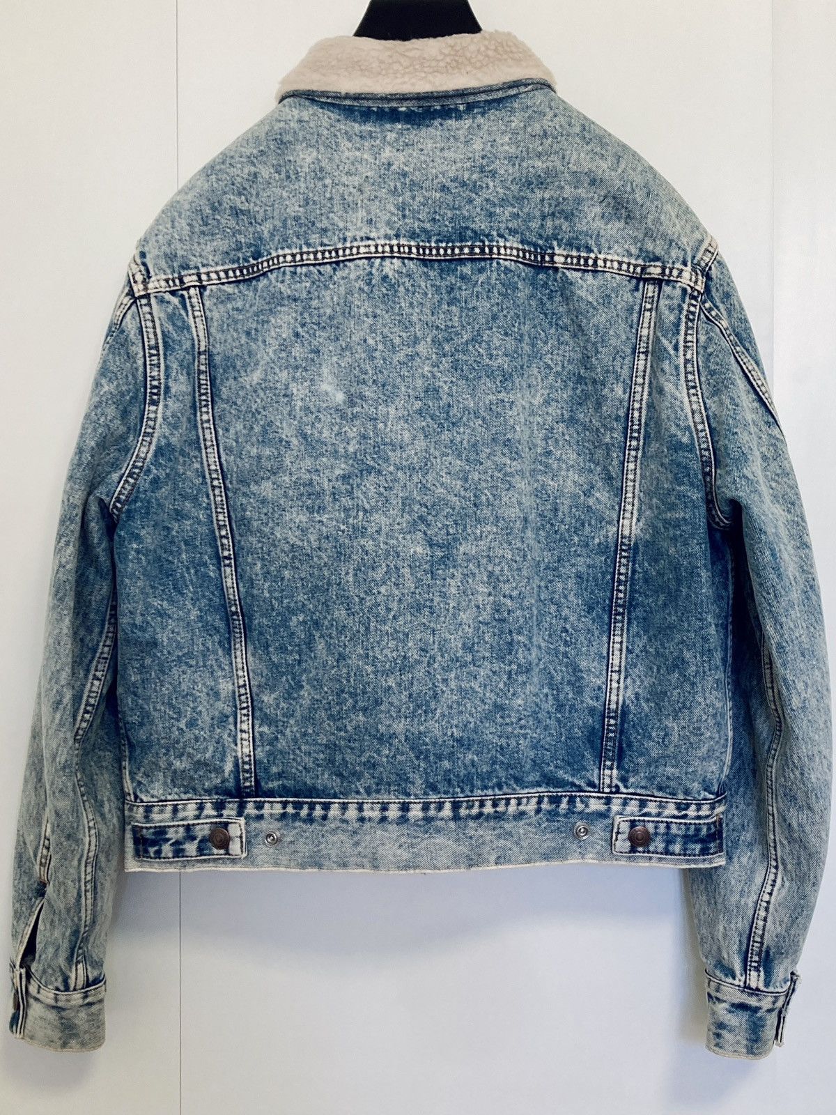 Celine CELINE BY HEDI SLIMANE 21AW SHERPA TRUCKER DENIM JACKET Size US S / EU 44-46 / 1 - 4 Thumbnail