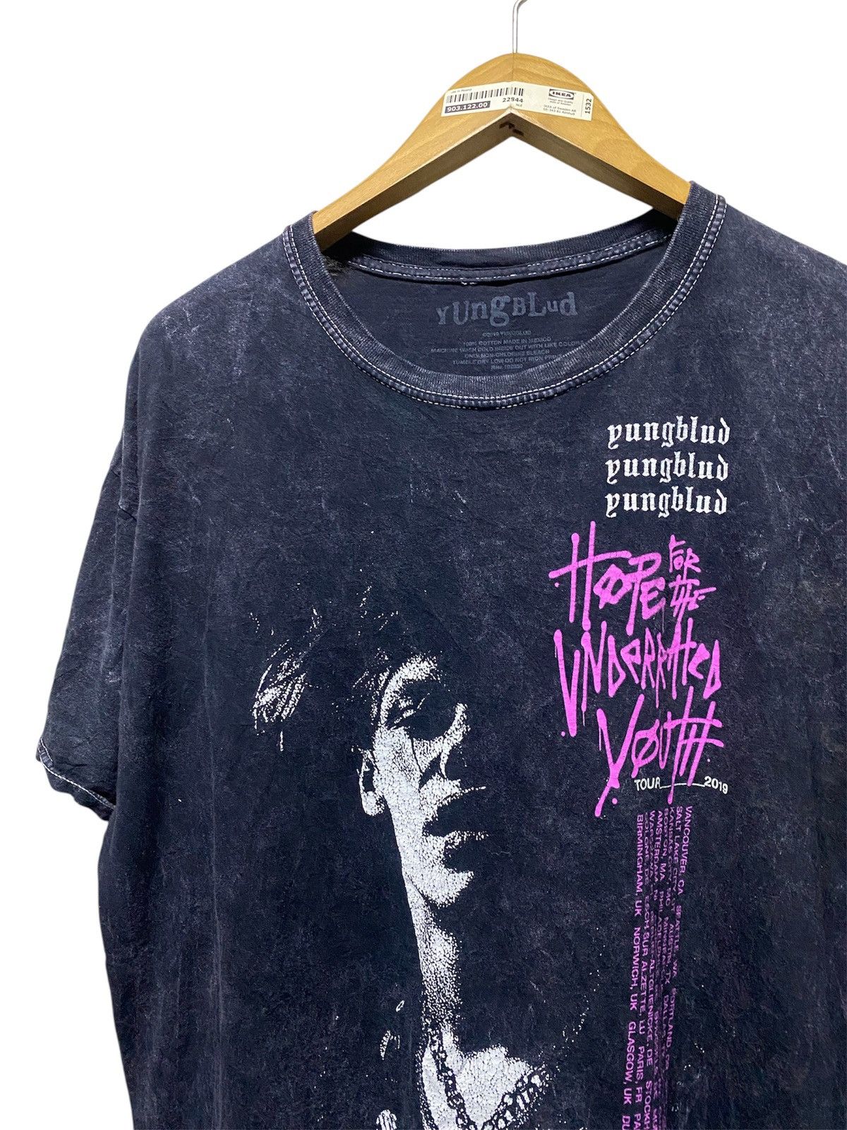 Rap Tees YUNGBLUD Tour 2019 Bleach Tee Size US XL / EU 56 / 4 - 2 Thumbnail