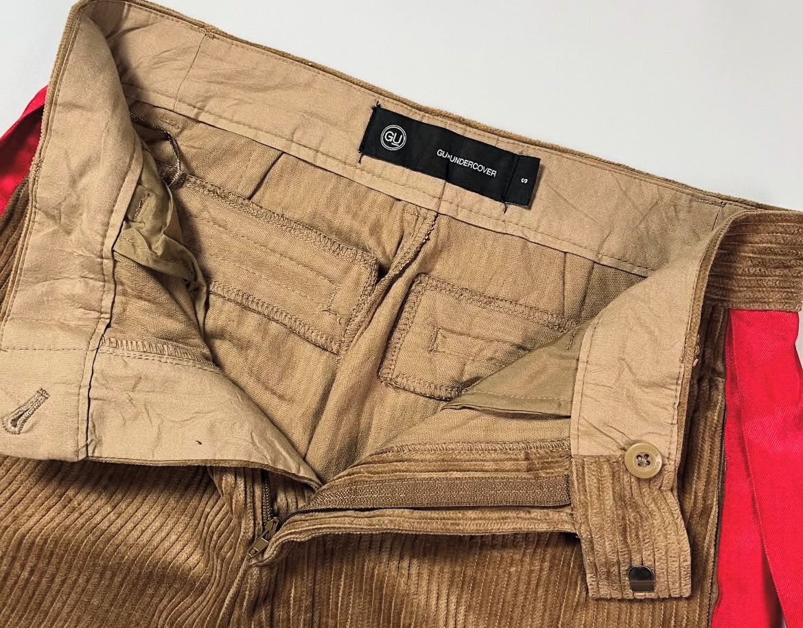 Undercover 2000s Undercover Corduroy Pleated Ribbon Bondage Pants Size US 28 / EU 44 - 4 Thumbnail