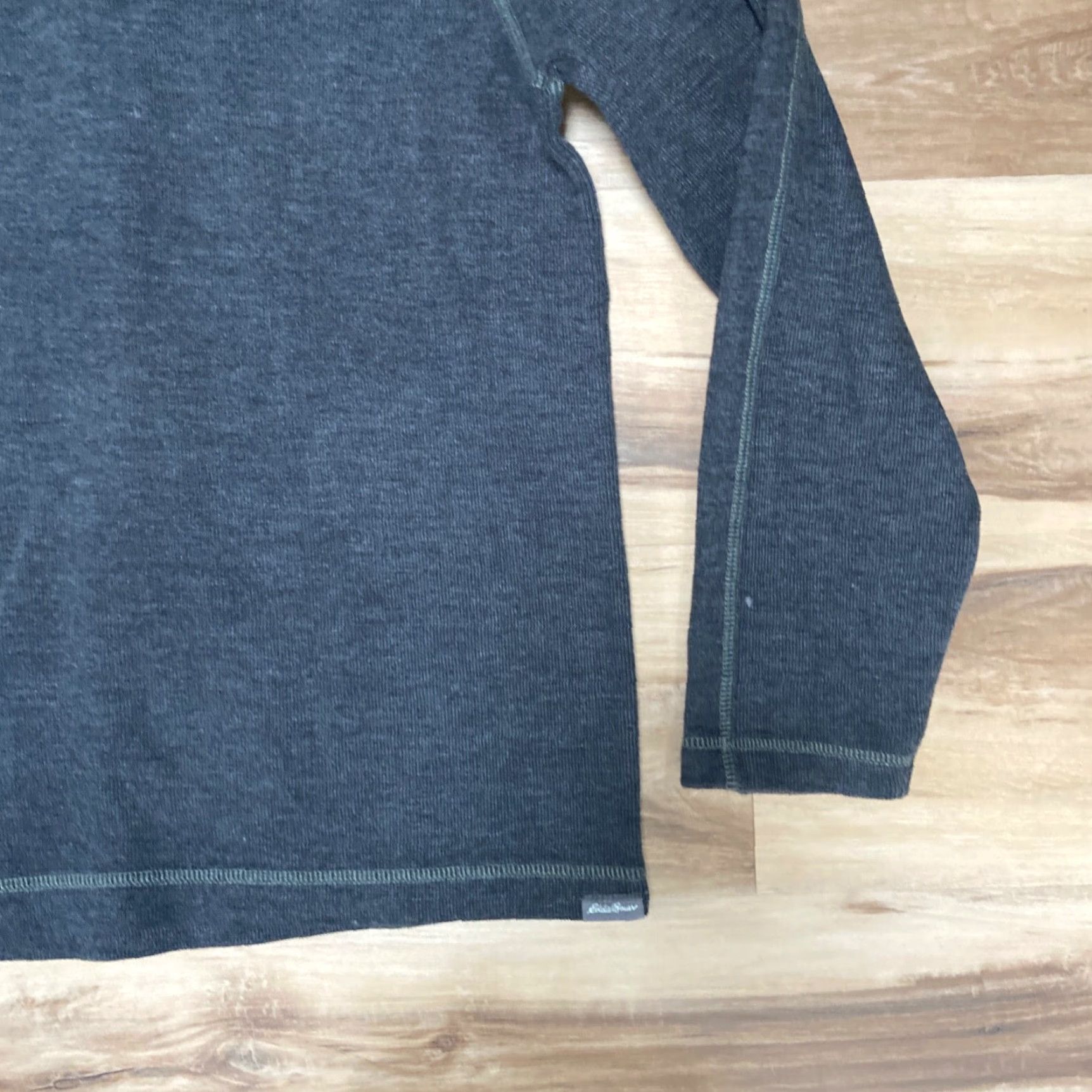 Eddie Bauer VINTAGE Eddie Bauer Sweater Mens Small 1/4 Zip Mock Neck Gray Long Sleeve Size US S / EU 44-46 / 1 - 4 Thumbnail
