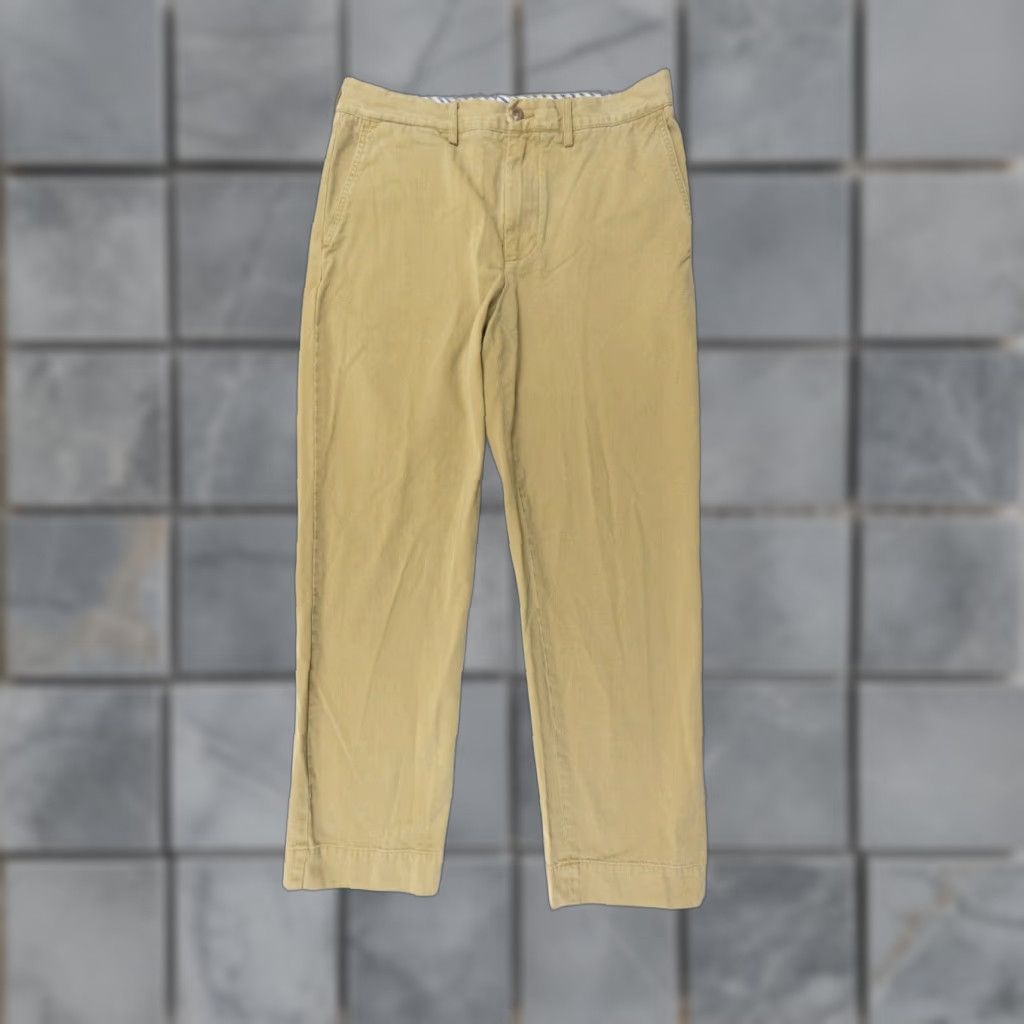 Ralph Lauren Vintage Ralph Lauren Rugby Pants Men 27 Khaki Straight Leg Casual Preppy Brown Cotton Size US 27 - 1 Thumbnail