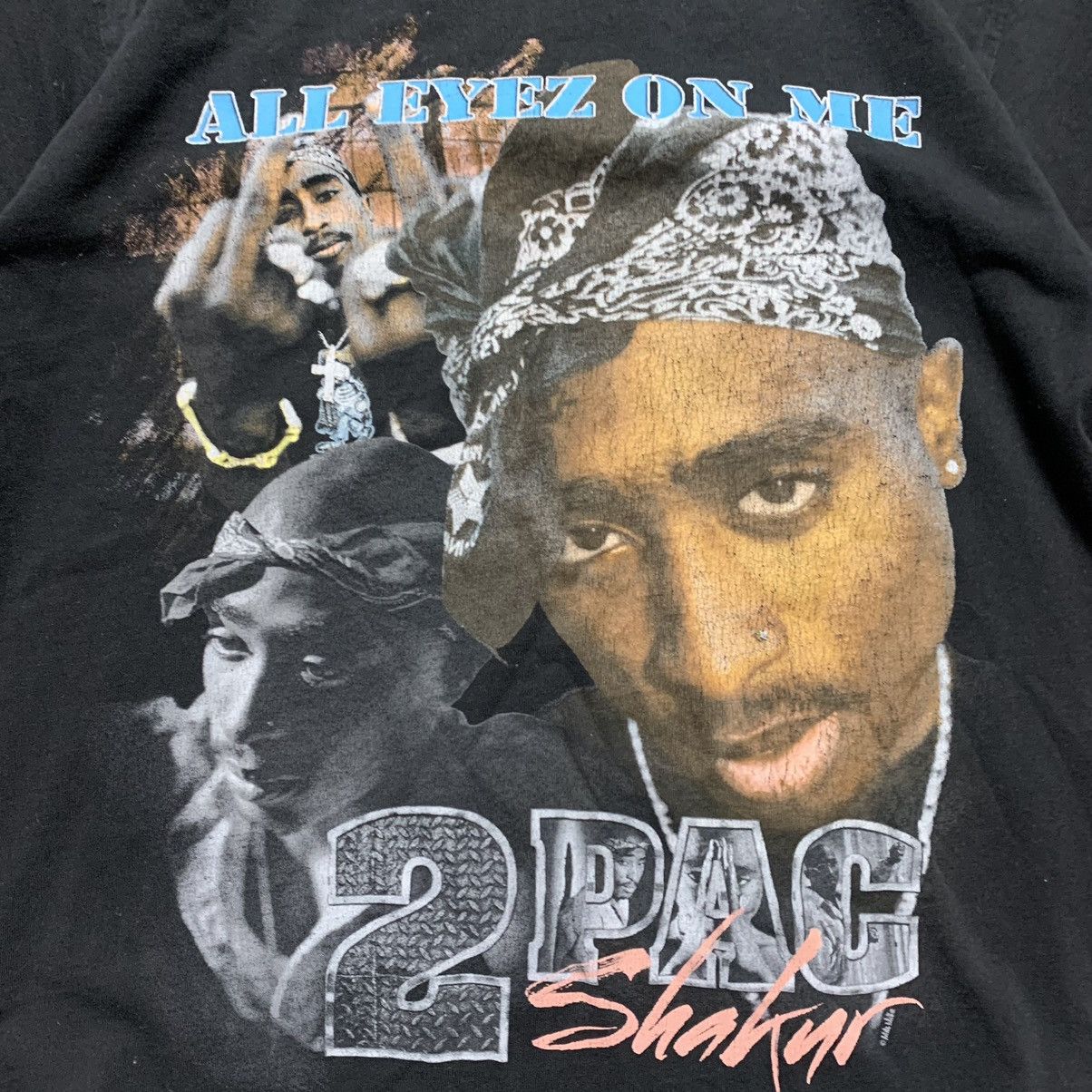 Band Tees 2PAC ALL EYEZ ON ME Rap Y2K tee shirt Size US S / EU 44-46 / 1 - 2 Thumbnail