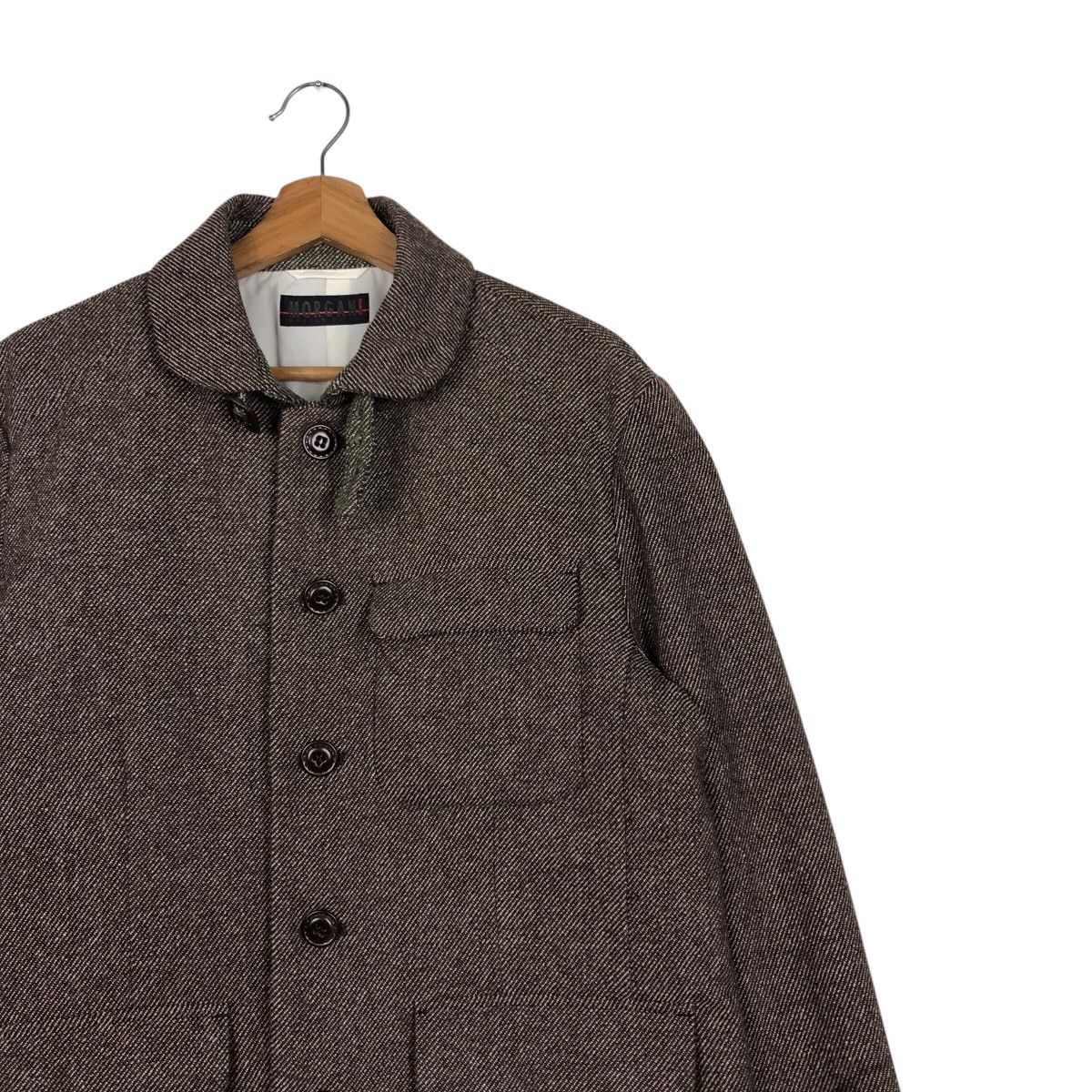 Japanese Brand 📌Vintage Chore Wool Herringbone Jacket Morgan Homme Kapital Size US M / EU 48-50 / 2 - 7 Thumbnail