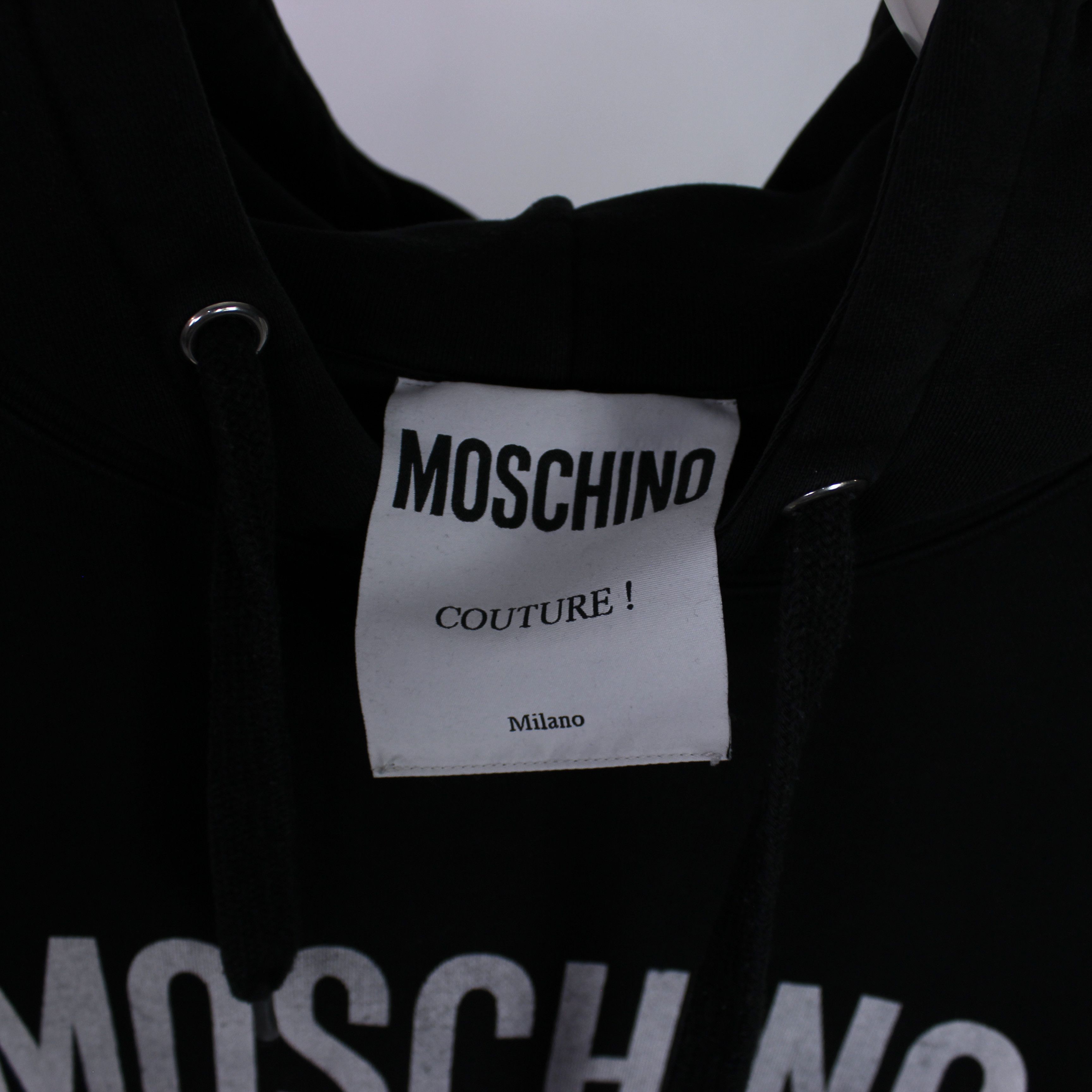 Moschino Moschino couture centr hoodie men logo black L XL Size US L / EU 52-54 / 3 - 5 Thumbnail