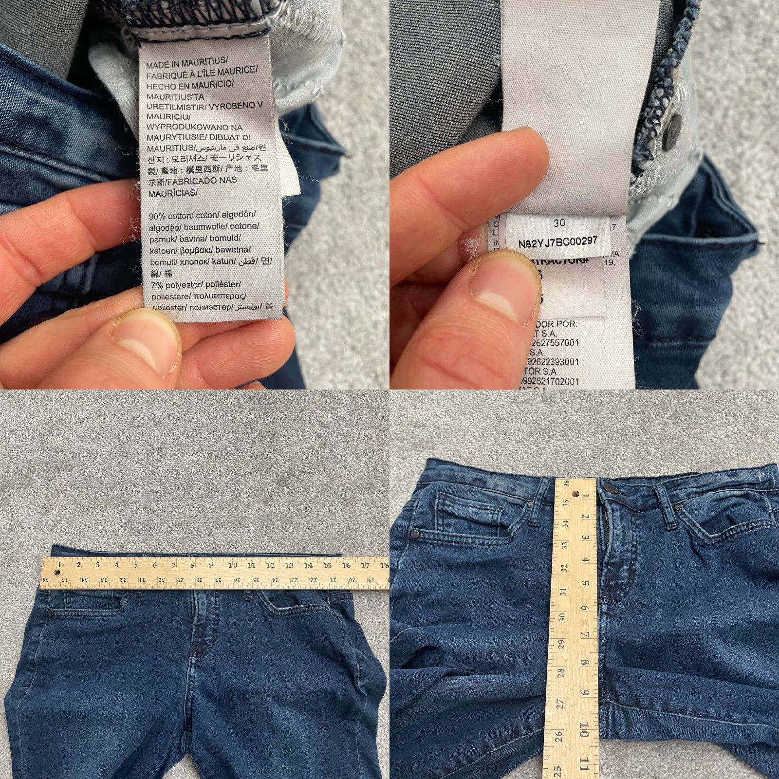 Calvin Klein Calvin Klein Jeans Womens Curvy Skinny Denim Blue Dark Wash 30 32x31.5 Modern Classic USA Designer Curvy Skinny Size 30" / US 8 / IT 44 - 8 Thumbnail