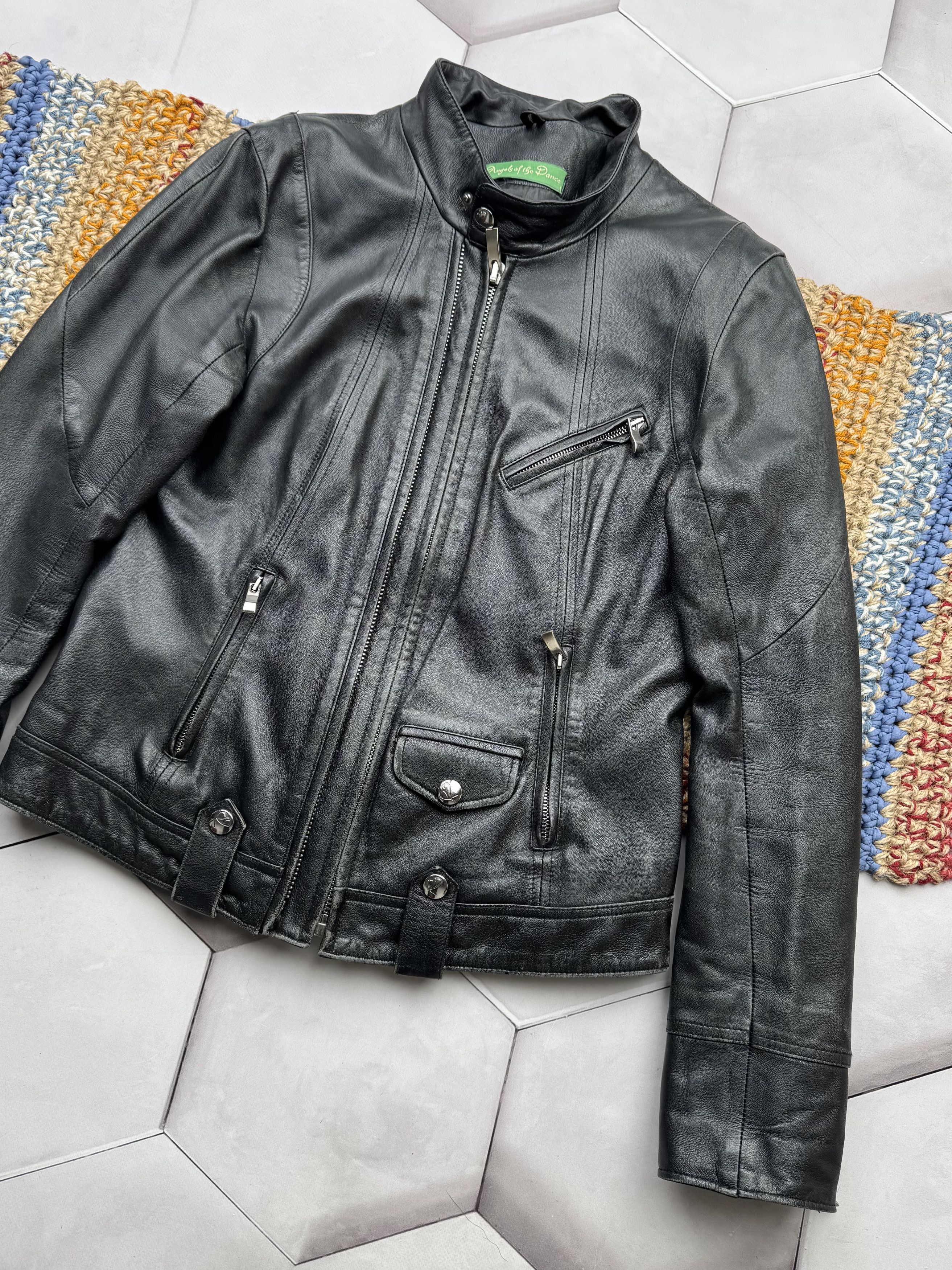 Vintage Vintage Cropped Leather Jacket Size M / US 6-8 / IT 42-44 - 3 Thumbnail
