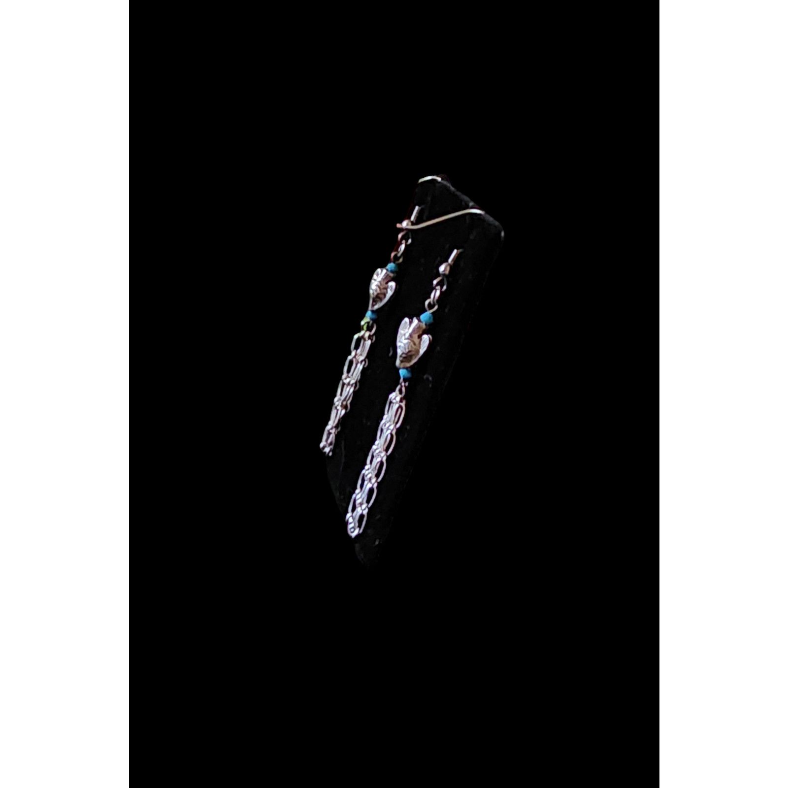 Other Handcrafted tuquoise, sterling silver beads pierced earrings Size ONE SIZE - 5 Thumbnail