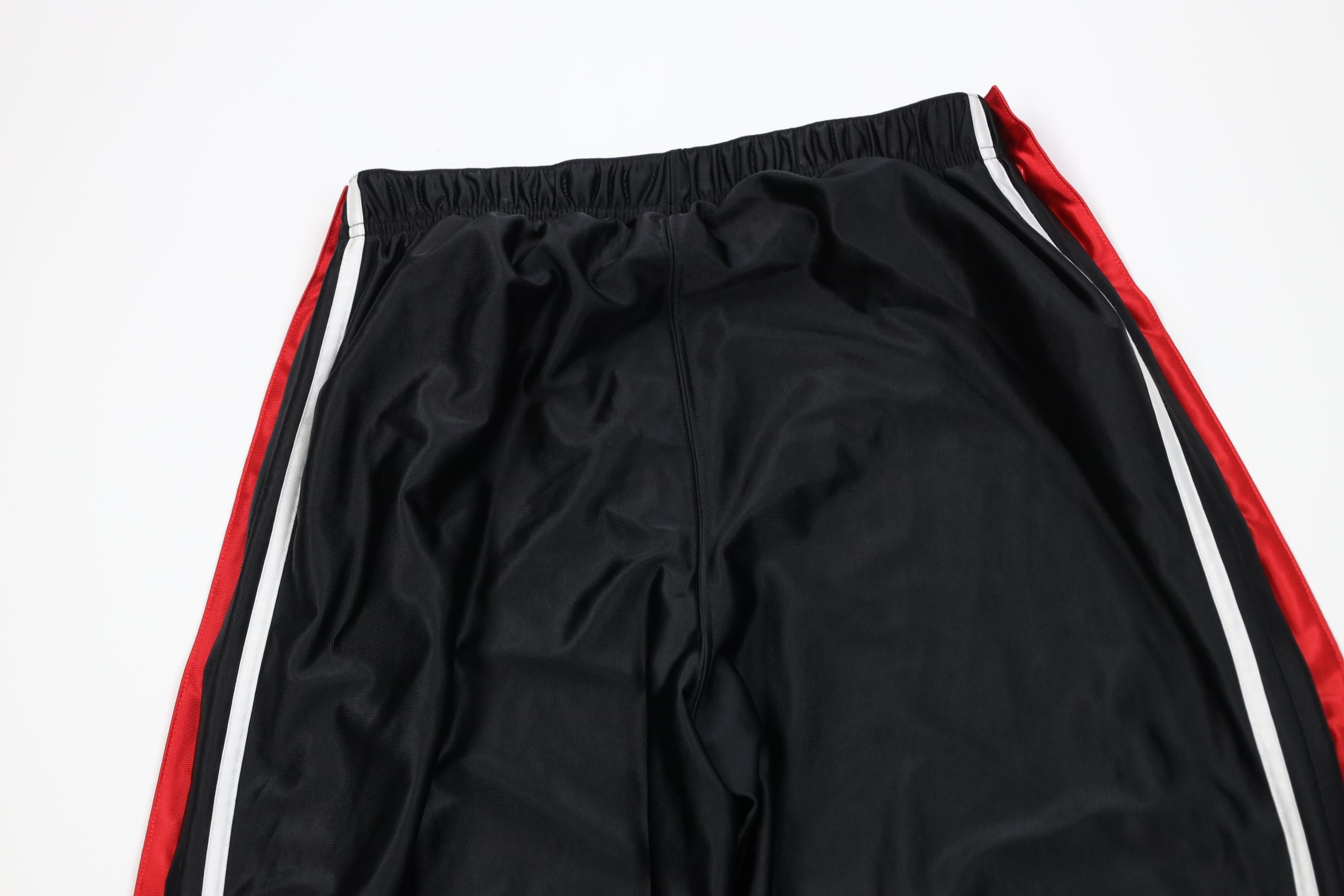 Starter Vintage 90s Y2K Starter Wide Leg Tearaway Pants Black Red Size US 36 / EU 52 - 10 Thumbnail