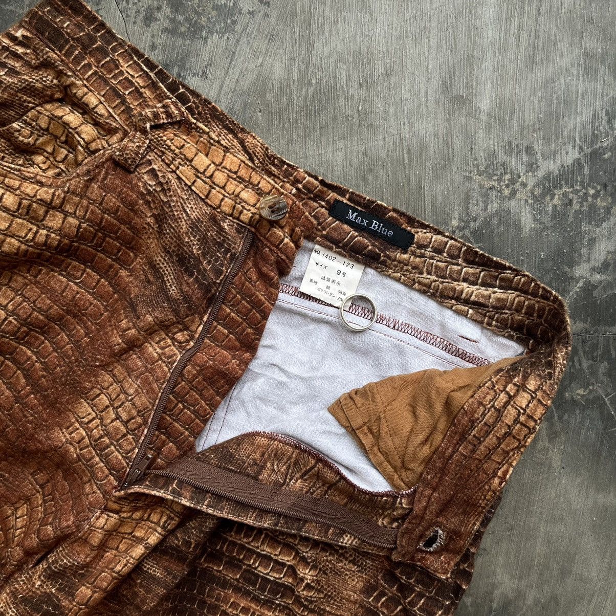 Hysteric Glamour × If Six Was Nine × Le Grande Bleu (L.G.B.) Max blue crocodile print snakeskin pants if six was nine lgb Size US 28 / EU 44 - 5 Thumbnail