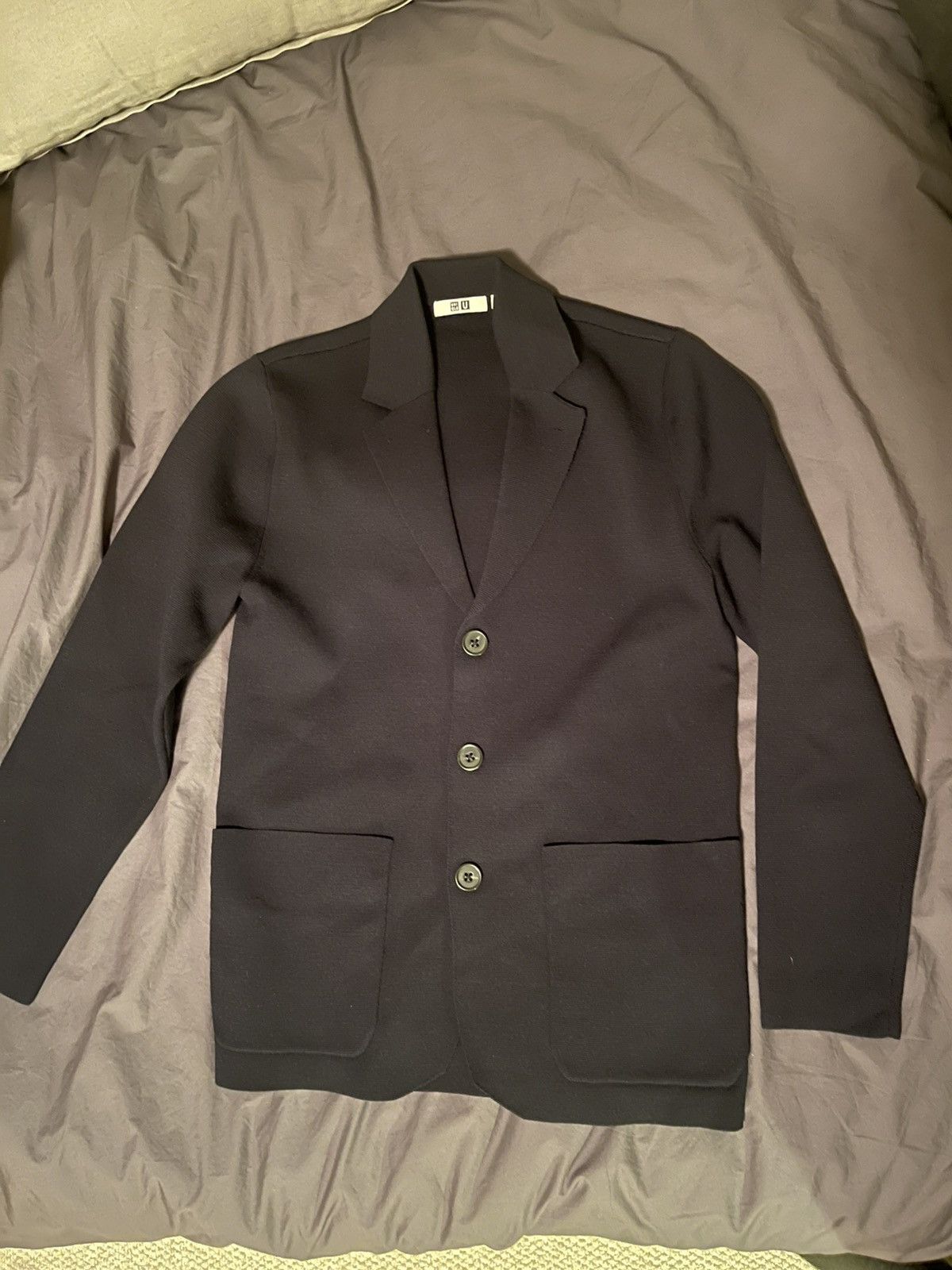 Lemaire × Uniqlo Uniqlo U Navy Knit Blazer Size US XS / EU 42 / 0 - 1 Thumbnail