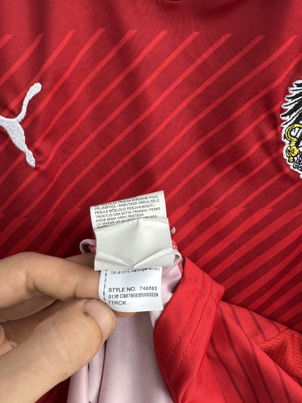 Puma Vintage Austria Team 2016/17 Home Jersey Football Puma Men S Size US S / EU 44-46 / 1 - 12 Thumbnail
