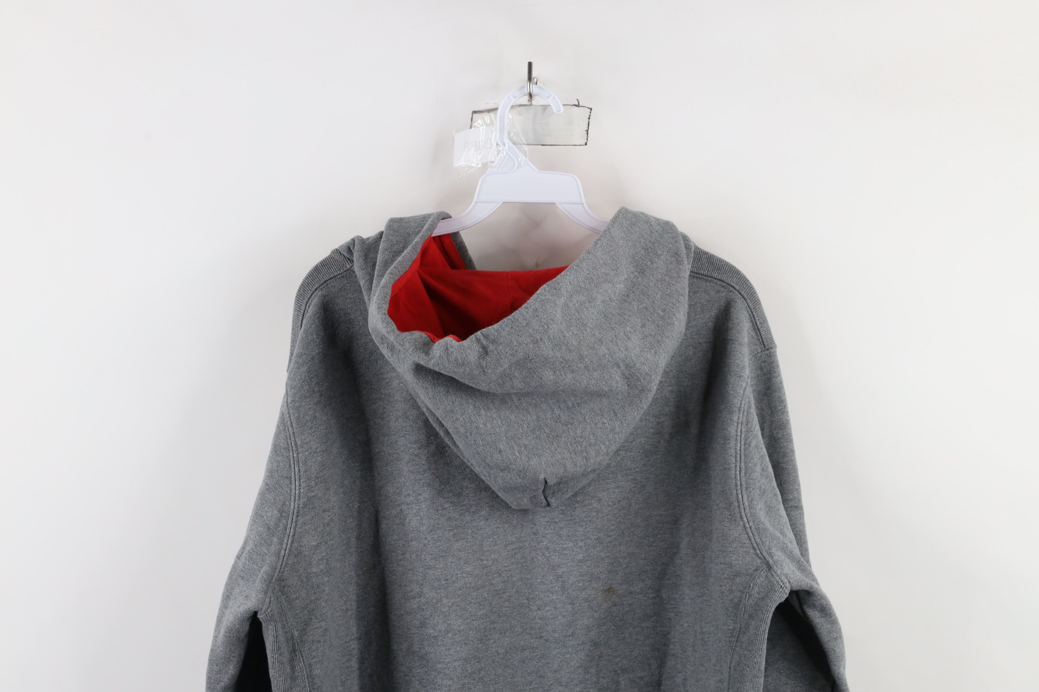 Vintage Vintage Y2K Wilson Chain Stitch Heavyweight Hoodie Gray Size US XL / EU 56 / 4 - 14 Thumbnail