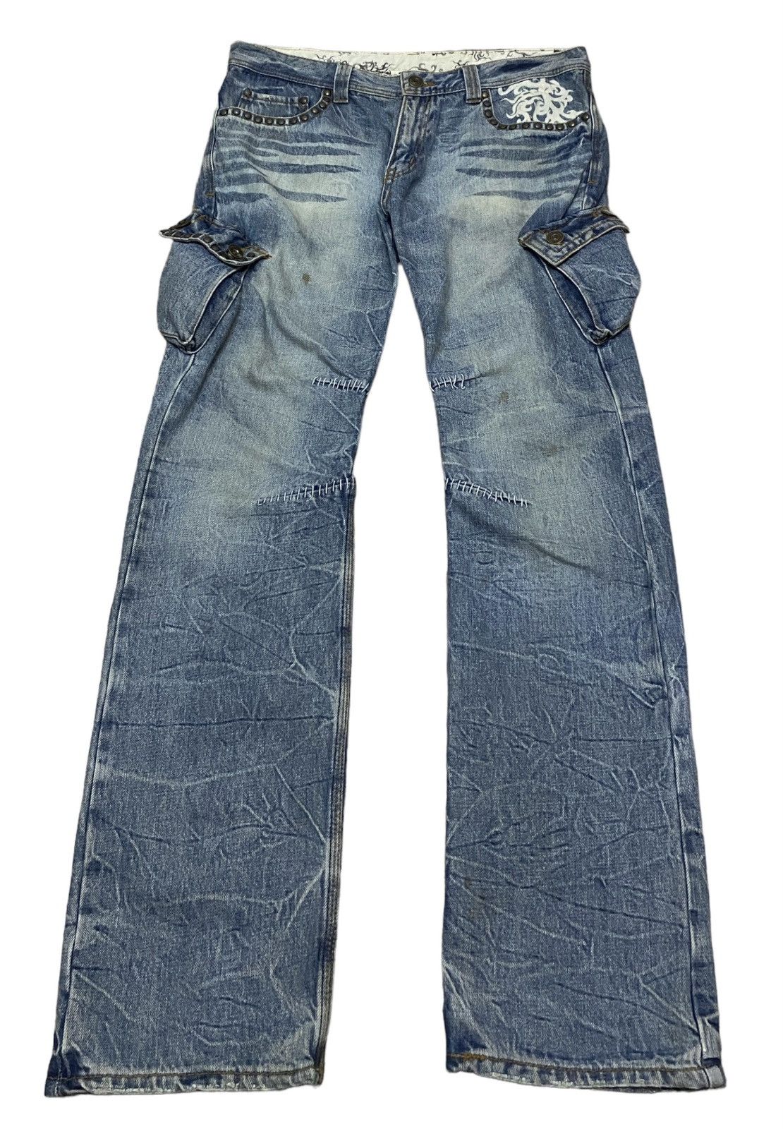 If Six Was Nine Rare Design Vintage Brand Twenty Work Tactical Jeans 2000s Size US 36 / EU 52 - 1 Thumbnail