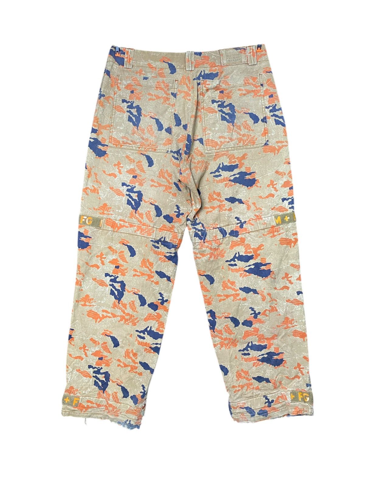 Marithe + Francois Girbaud Marithe Francois Gibaud Orange 🍊 Camo Shuttle Pants Size US 36 / EU 52 - 3 Thumbnail