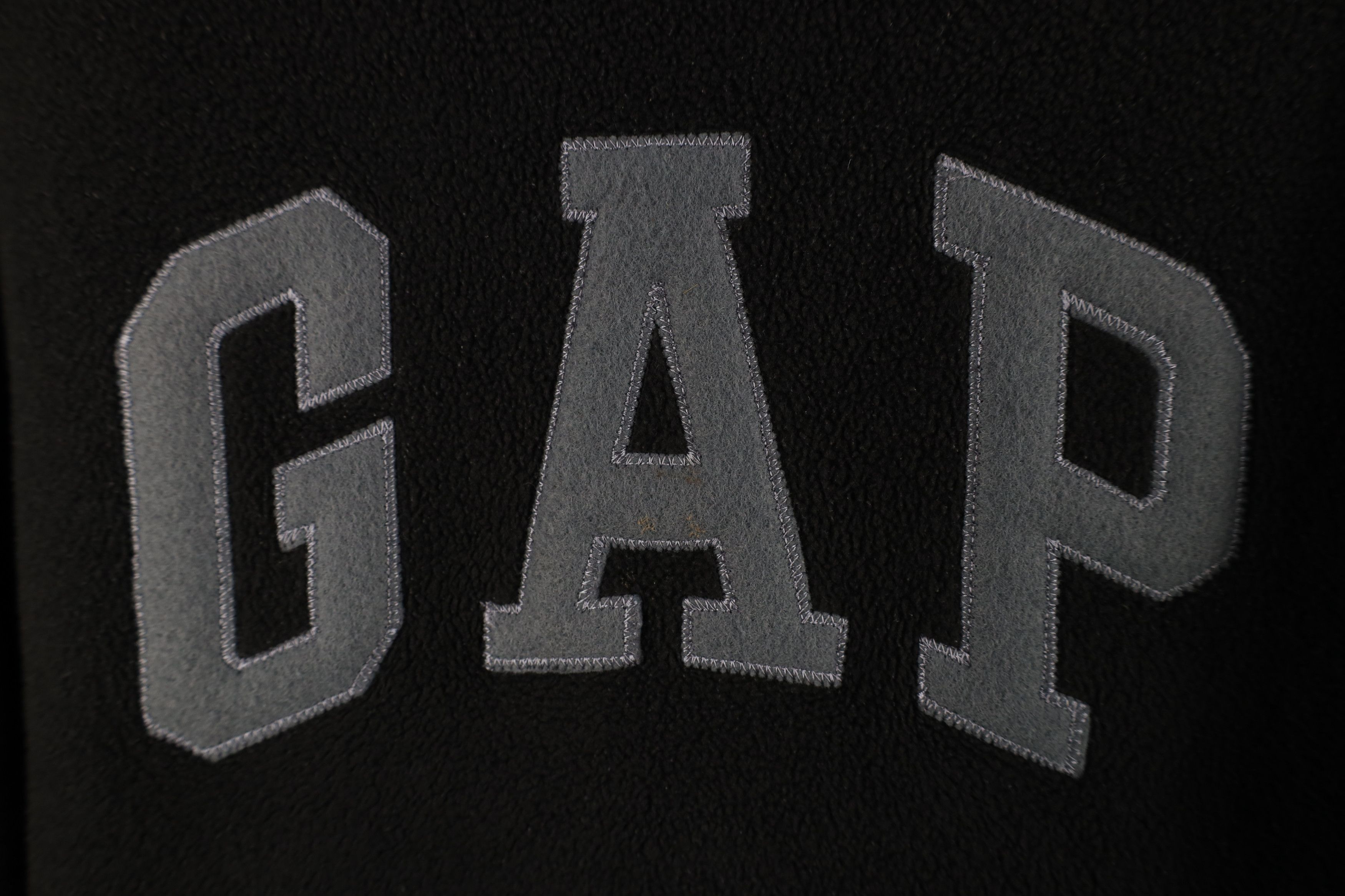 Gap Vintage 90s Y2K Gap Spell Block Letter Fleece Hoodie Black Size US S / EU 44-46 / 1 - 5 Thumbnail