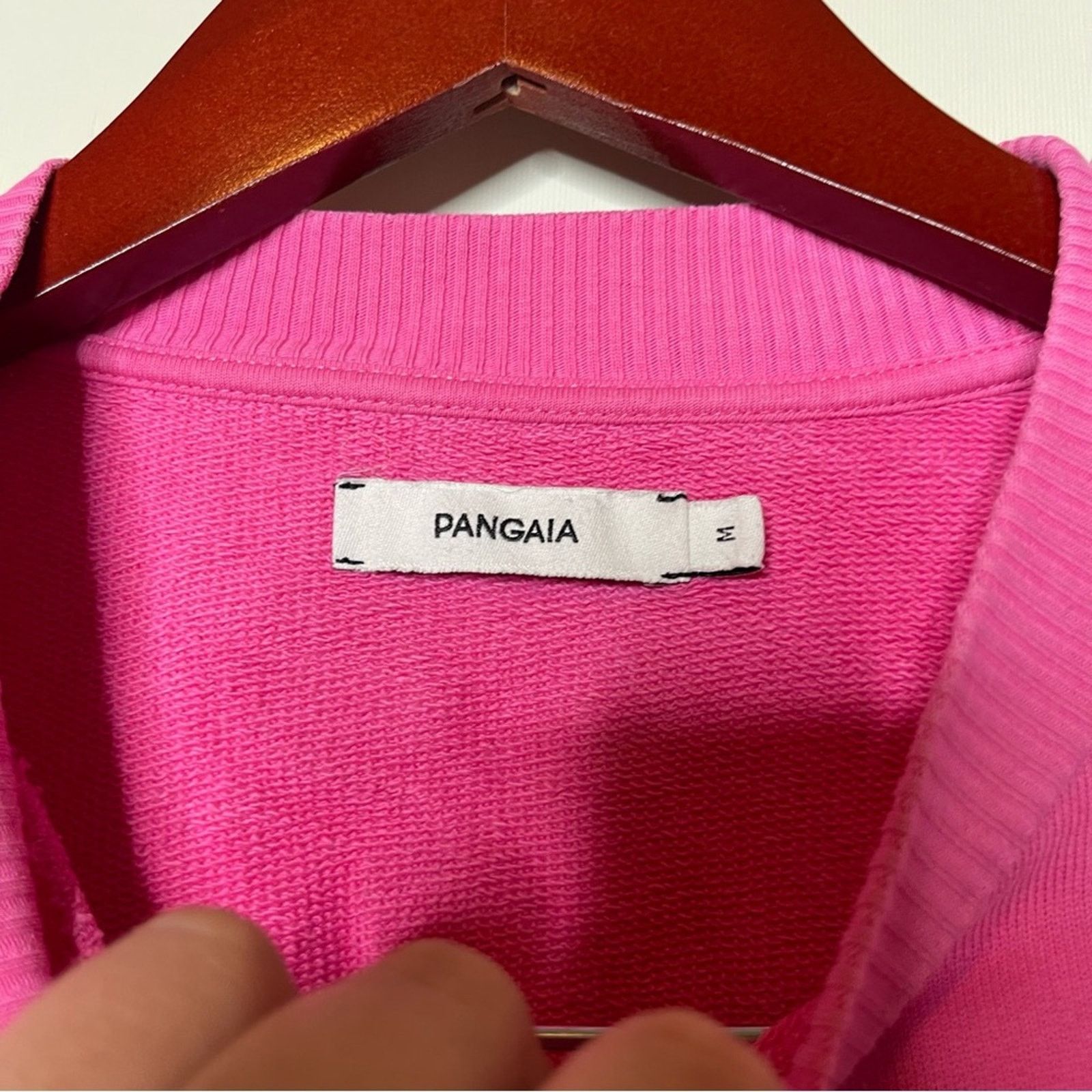 Pangaia PANGAIA Lightweight recycled cotton sweatshirt in pink sz M Size M / US 6-8 / IT 42-44 - 3 Thumbnail