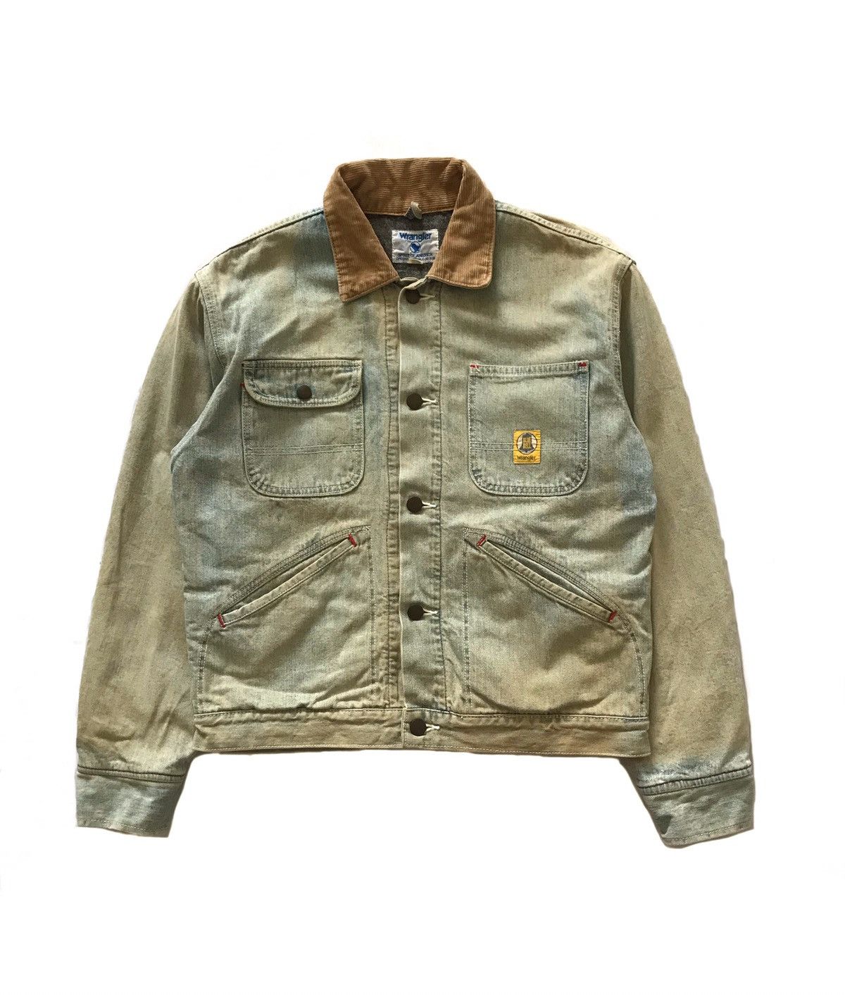 Vintage × Wrangler WRANGLER SPIRIT OF AMERICA TRUCKER JACKET DISTRESSED JEANS Size US M / EU 48-50 / 2 - 1 Thumbnail