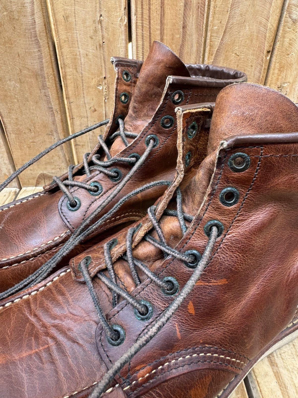 Red Wing Red wing 1907 MOC TOE brown leather boots USA 9.5 D UK 8.5 Size US 9.5 / EU 42-43 - 19 Thumbnail
