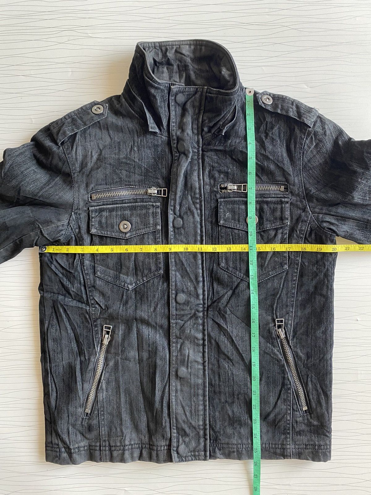 If Six Was Nine × Japanese Brand × Le Grande Bleu (L.G.B.) ⚡️SEND OFFERS⚡️ Roushatte Tectical Biker Denim Jacket Size US M / EU 48-50 / 2 - 17 Thumbnail