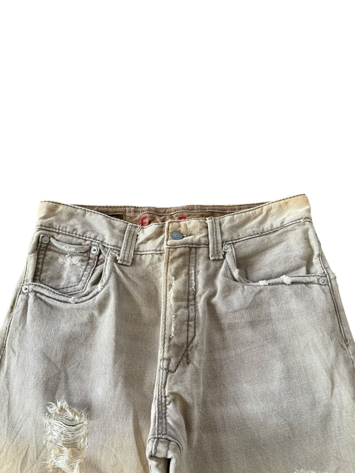 Tornado Mart Vintage Japanese Flash Report Curved Leg Bootcut Jeans Size US 31 - 3 Thumbnail