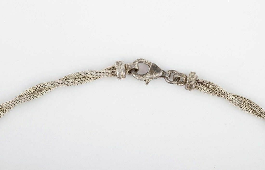 Other Woven Sterling Silver Snake and Ball Bead Necklace Size ONE SIZE - 4 Thumbnail