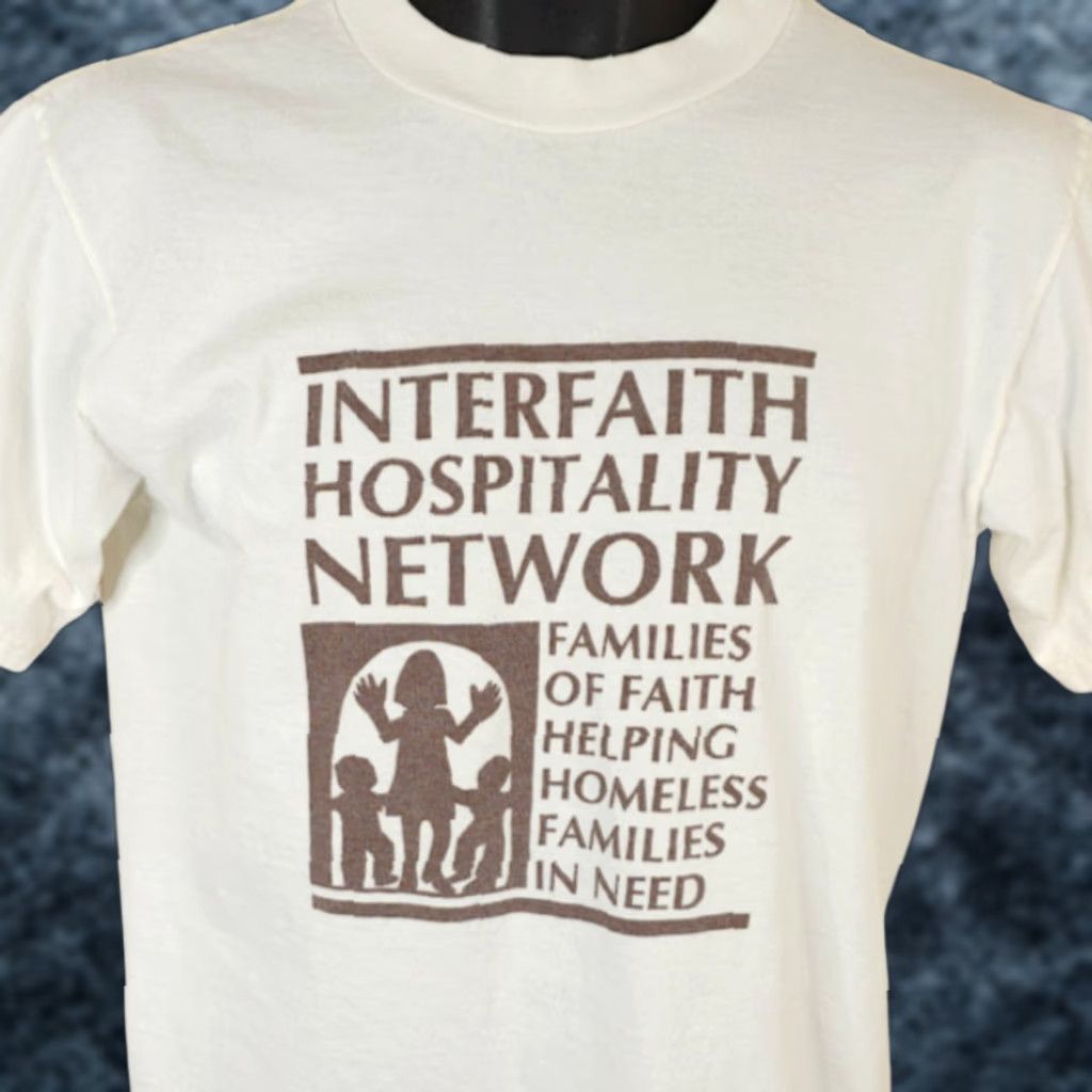 Vintage VINTAGE All Sport Interfaith Hospitality Network T Shirt Mens Size S Cream 90s Made In USA Size US S / EU 44-46 / 1 - 1 Thumbnail