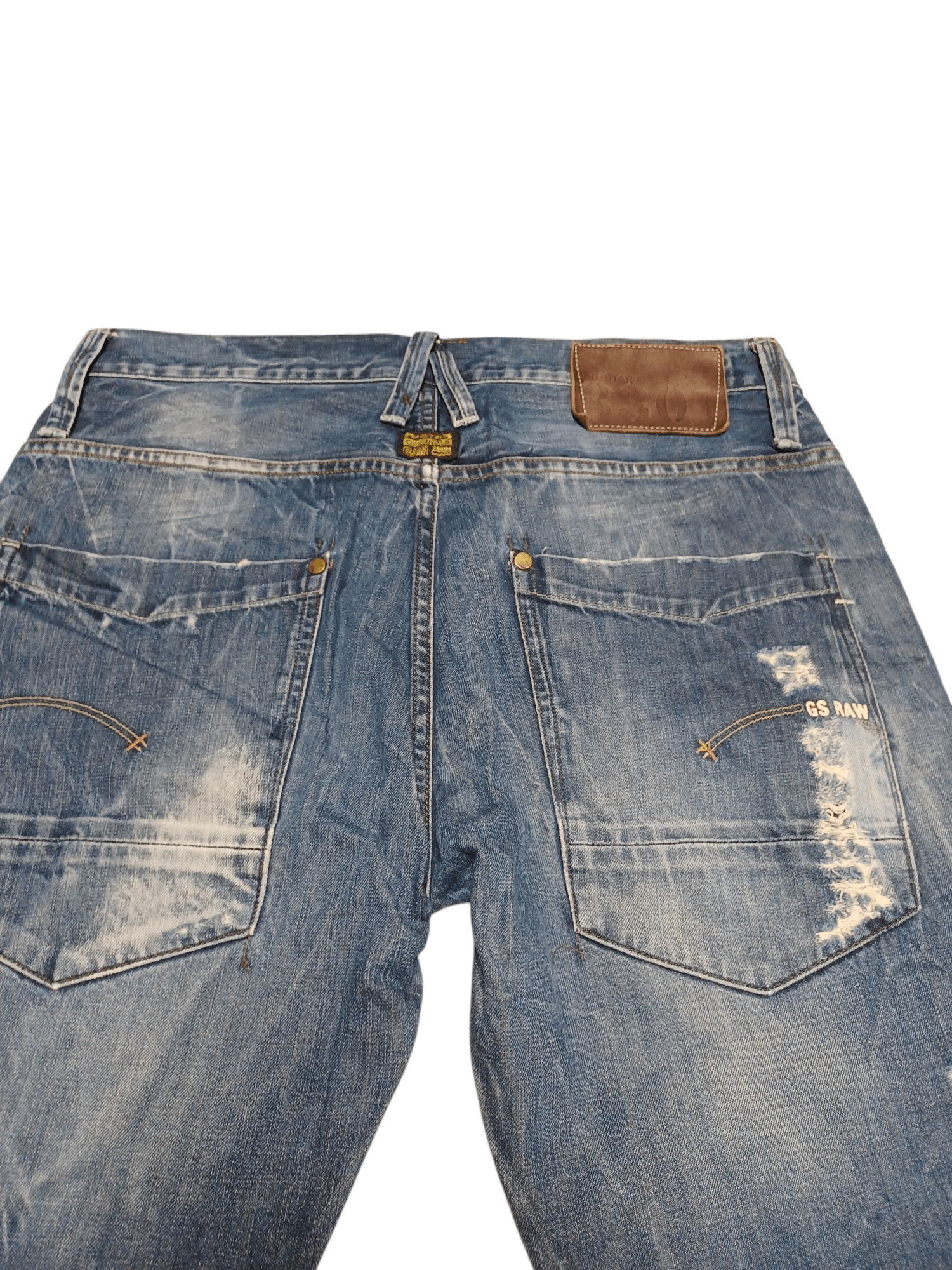 G-Star G STAR RAW DISTRESSED FIRE AVANT GARDE JEANS DENIM Size US 34 / EU 50 - 6 Thumbnail