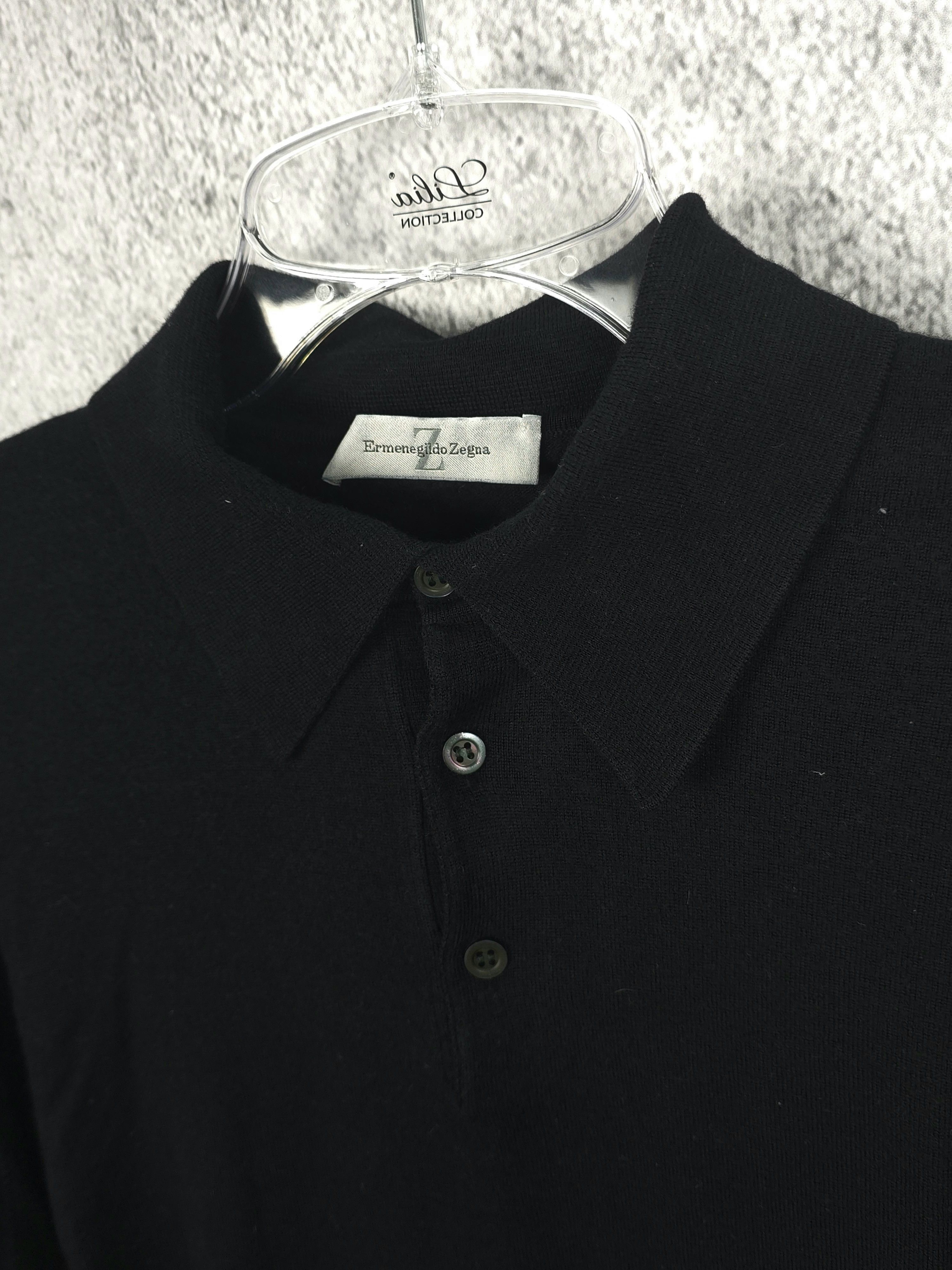 Ermenegildo Zegna Ermenegildo Zegna Vintage Sweater collar shirt silk cashmere Size US L / EU 52-54 / 3 - 6 Thumbnail