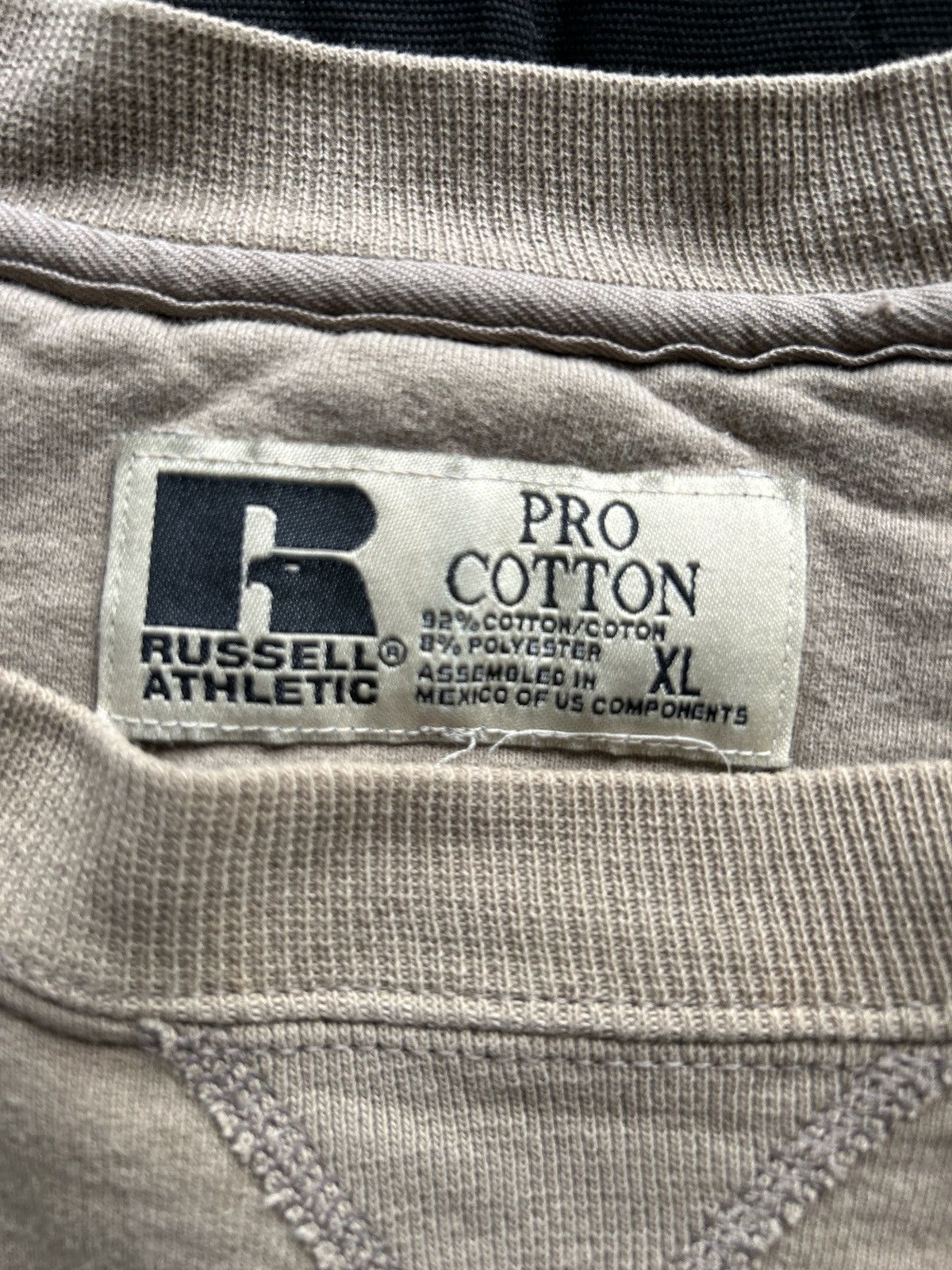 Russell Athletic Vintage Russell Pro Cotton Crewneck Sweatshirt Size US XL / EU 56 / 4 - 4 Thumbnail