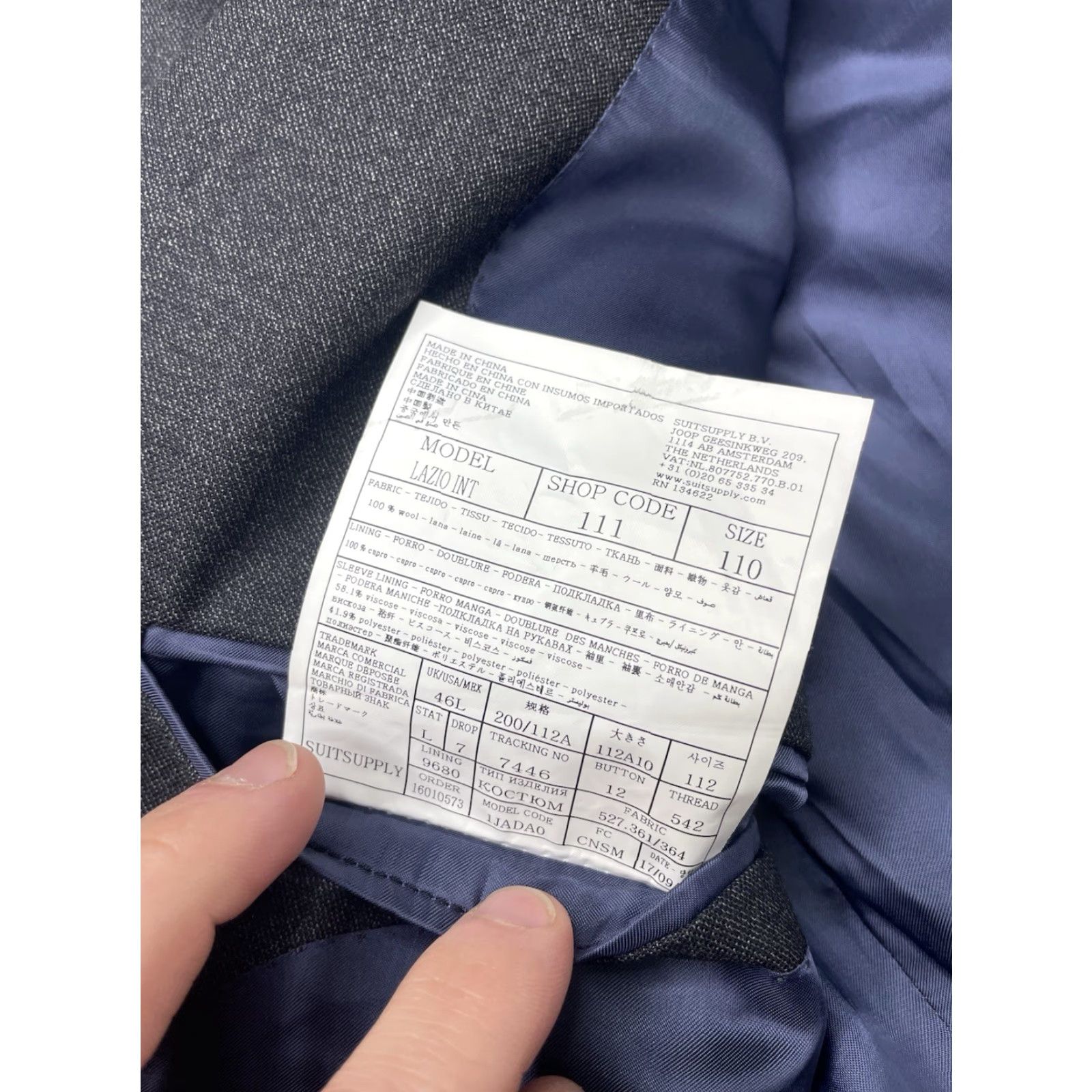 Suitsupply Suitsupply Bluzene Lazio Vitale Barberis Canonico Blazer Sport Jacket Mens 46L Gray Wool Long Size 46R - 5 Thumbnail