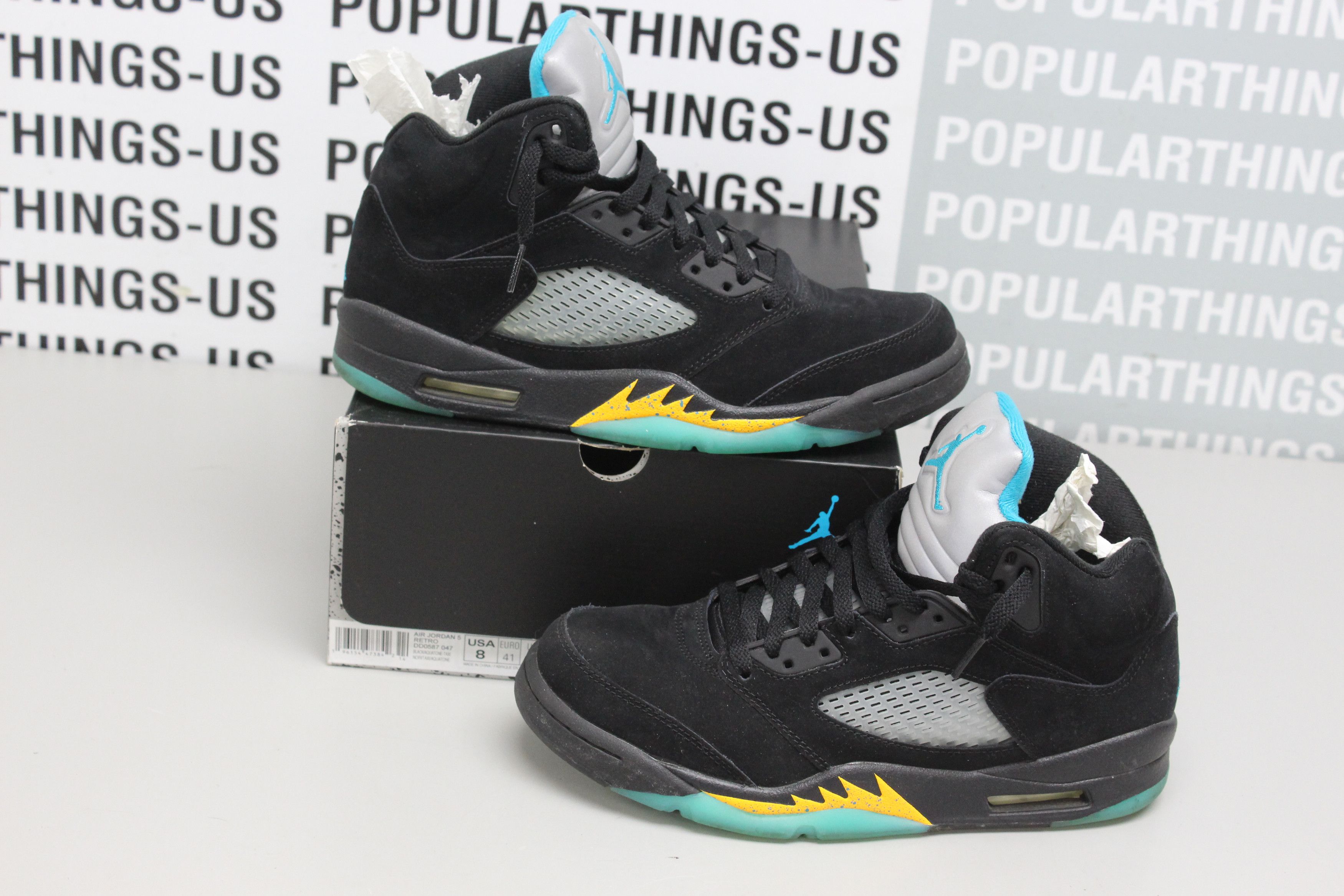 Jordan Brand Air Jordan 5 Retro Aqua Sz 8 DD0587 047 Size US 8 / EU 41 - 1 Thumbnail